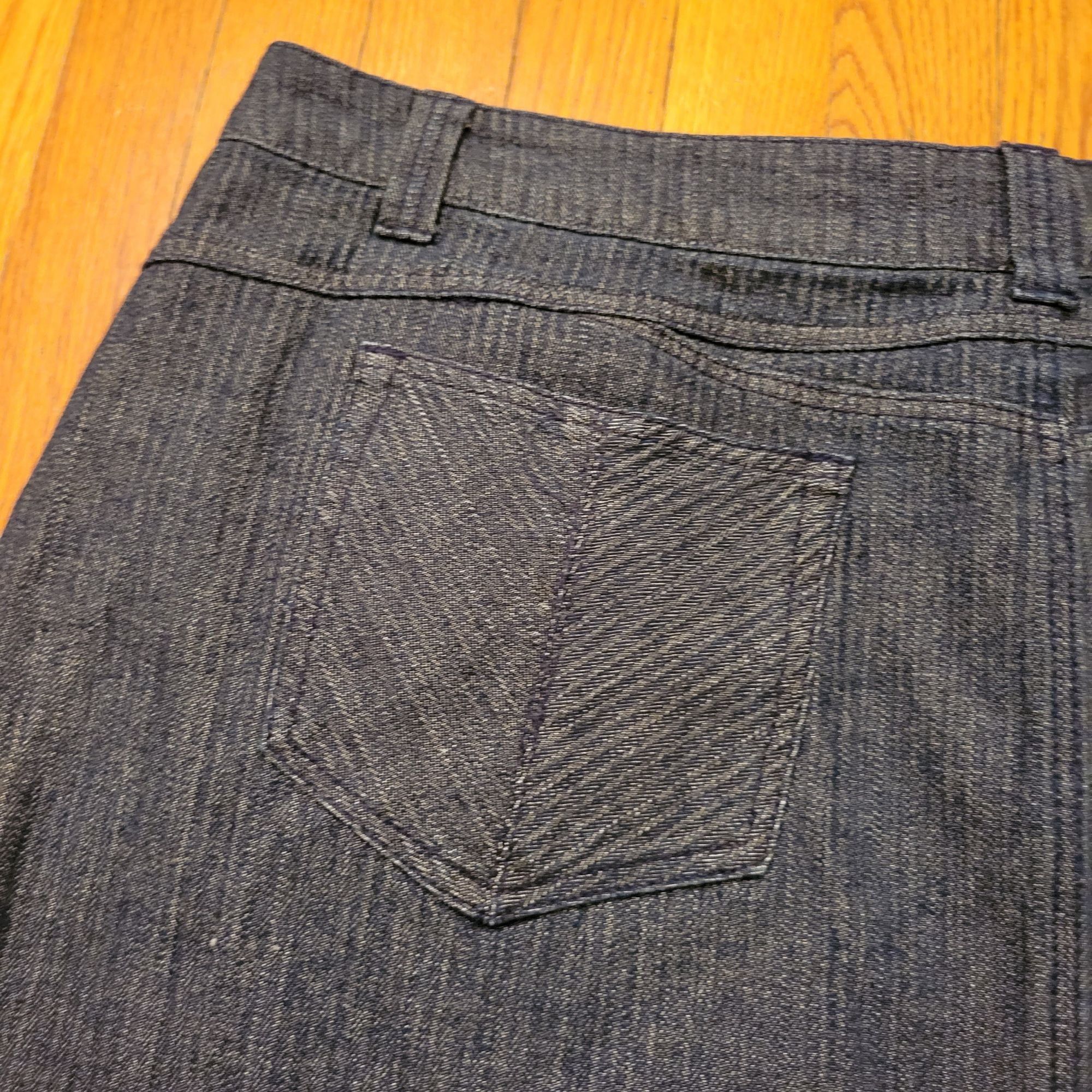 Vintage Wak Jeans 24W Denim Skirt High Waisted Stretch Y2K 90s Retro Size 42" / US 20 - 4 Thumbnail