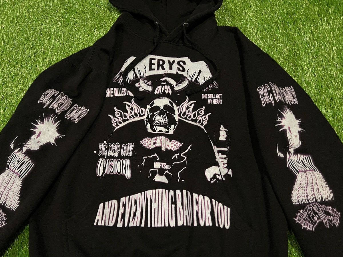 Msftsrep Msfts Rep Jaden Smith Y2K Grunge Skull ERYS Hoodie Black Size US L / EU 52-54 / 3 - 2 Thumbnail