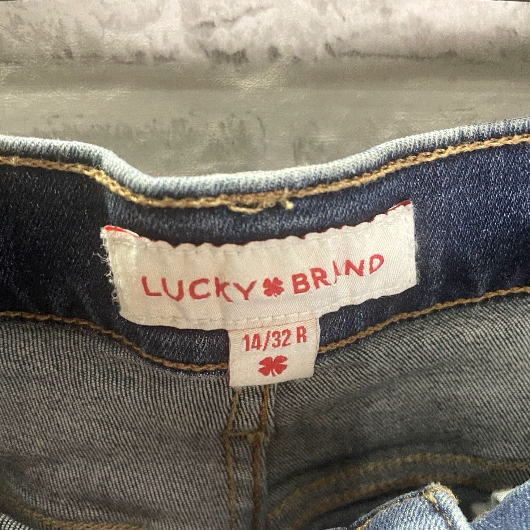 Lucky Brand VINTAGE Lucky Brand Jeans Women Size 14 Straight Blue Cotton Blend 90s Retro Style Size 36" / US 14 / IT 50 - 4 Thumbnail