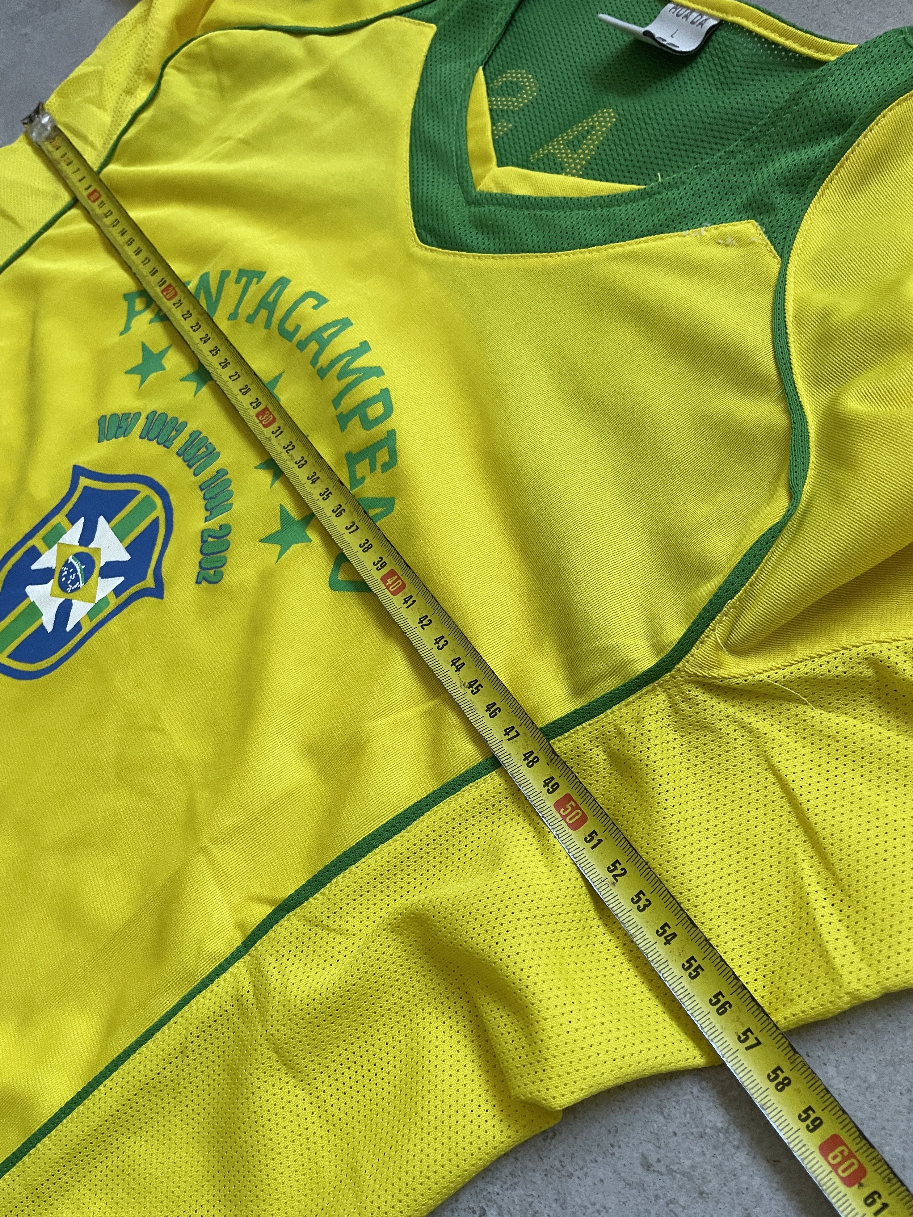 Vintage Y2K BRASIL BLOKECORE SOCCER JERSEY Size US L / EU 52-54 / 3 - 7 Thumbnail