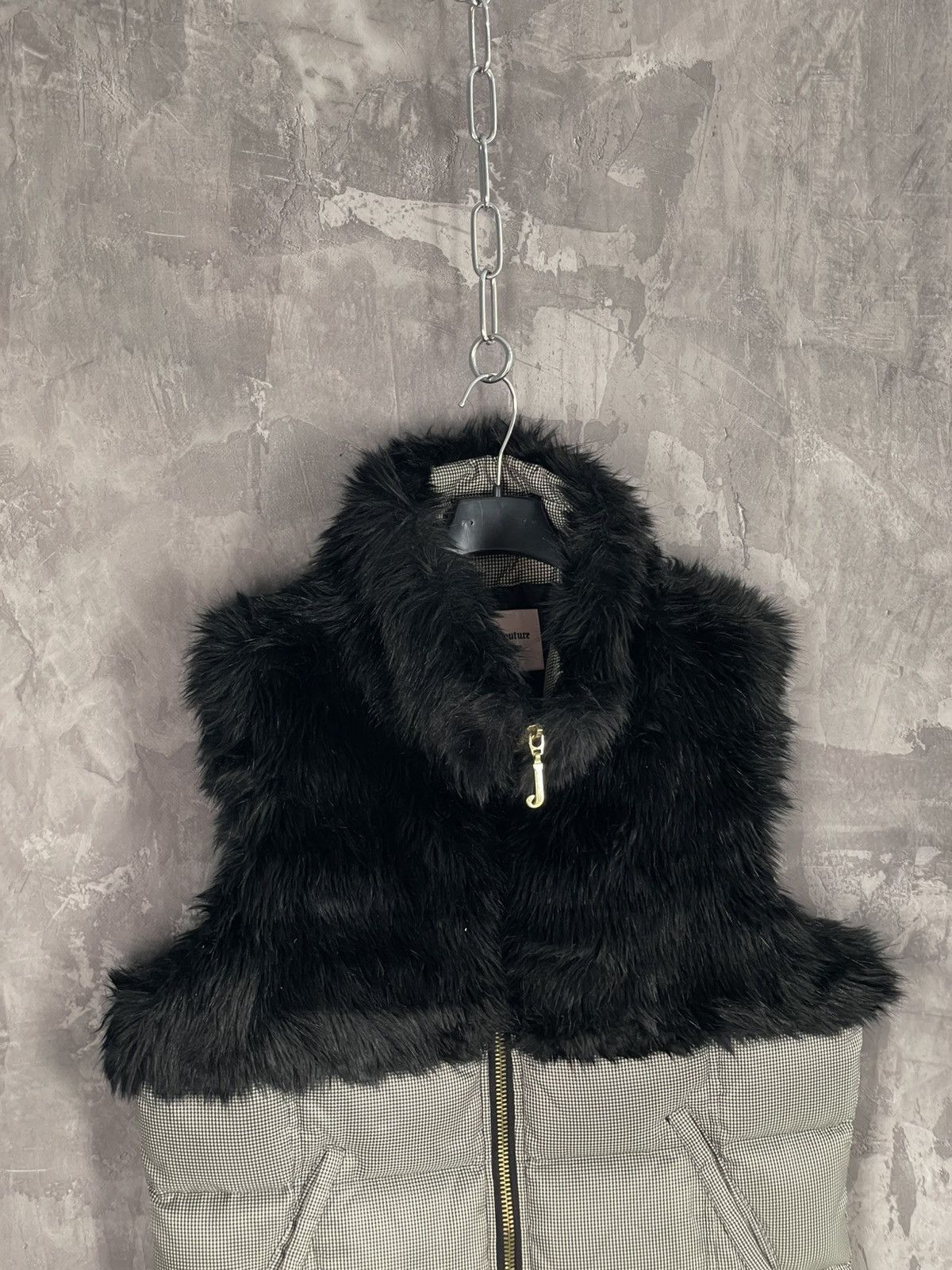 Juicy Couture Vintage Y2k Juicy Couture Fur Sherpa Womens Vest 00s Size XL / US 12-14 / IT 48-50 - 7 Thumbnail