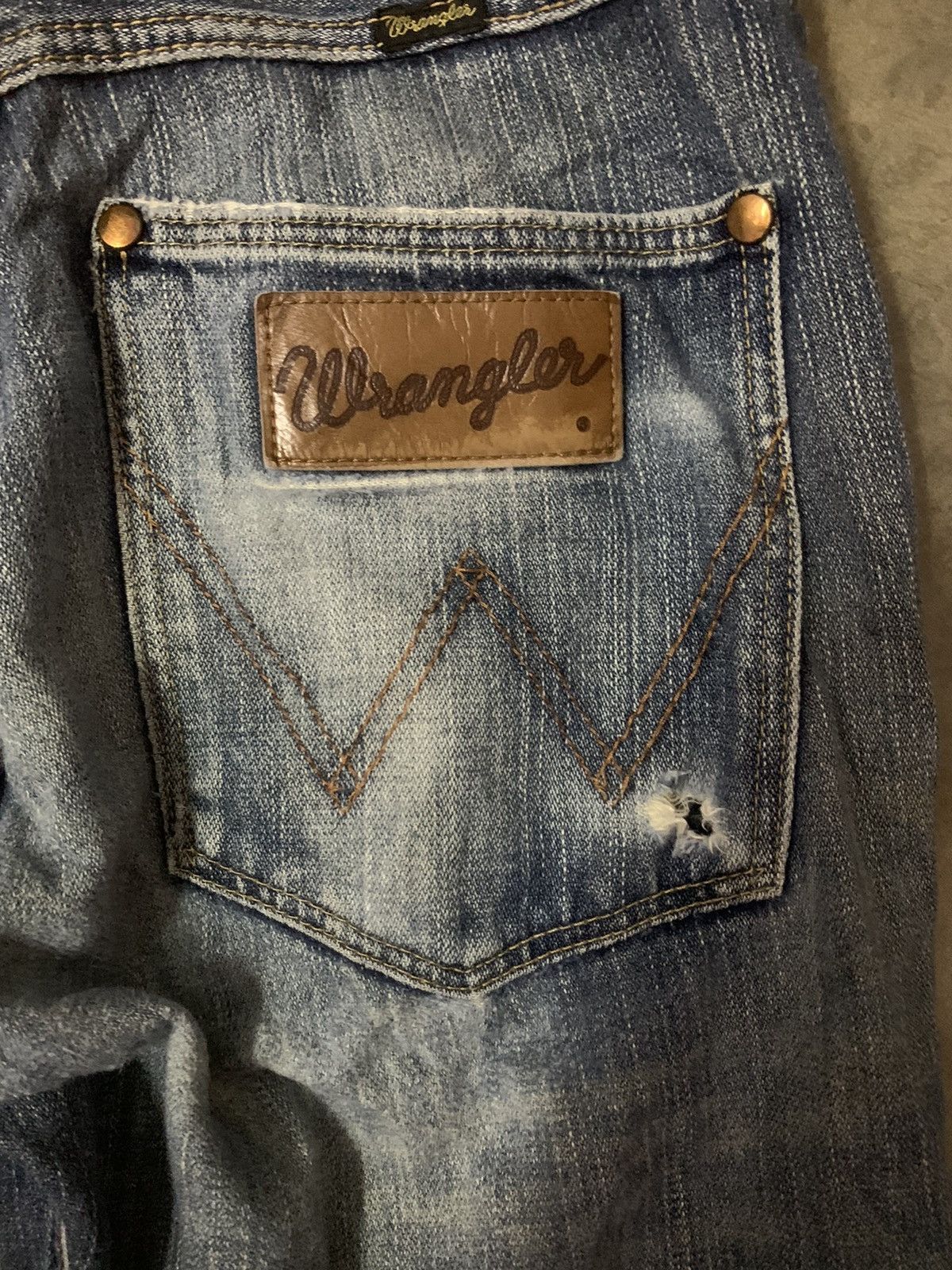 Japanese Brand × Wrangler Wrangler Flare Denim Jeans Size US 33 - 8 Thumbnail