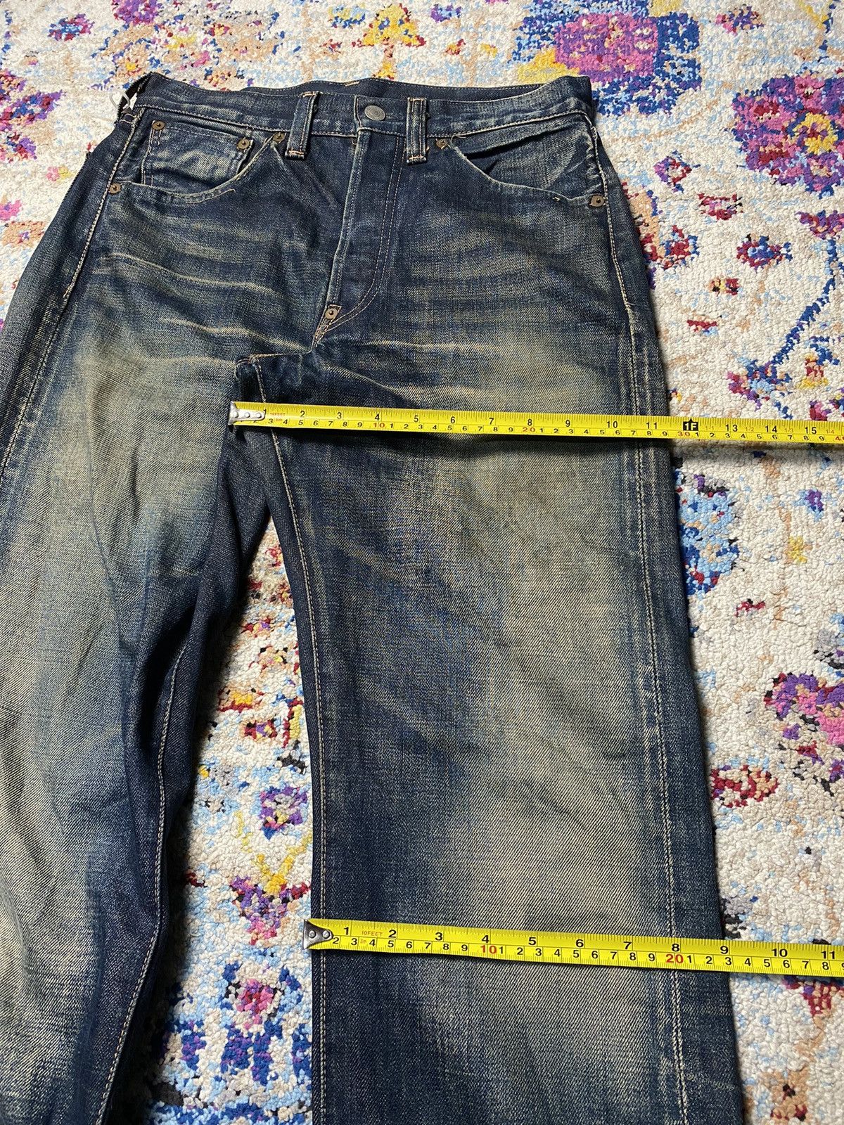Levi's × Levi's Vintage Clothing × Vintage 1980 Cinch Buckleback Big E 501 Levis Selvedge Slim Straight Size US 34 / EU 50 - 24 Thumbnail