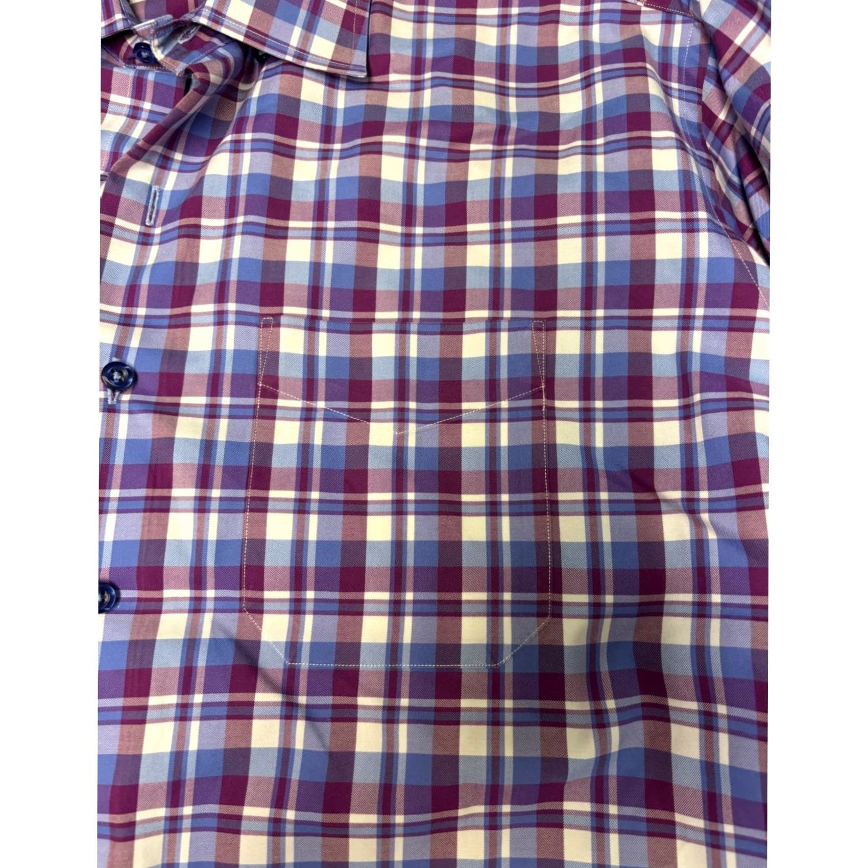 David Donahue David Donahue Mens 2XL Plaid Button-Down Shirt Long Sleeve Casual Business Size US XXL / EU 58 / 5 - 4 Thumbnail