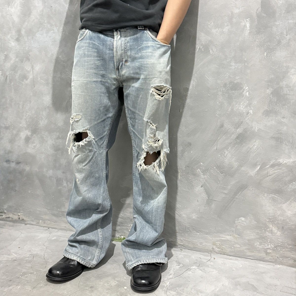Levi's Rare Vintage 2000s Levi’s Straight Cut Jeans Size US 35 - 1 Thumbnail