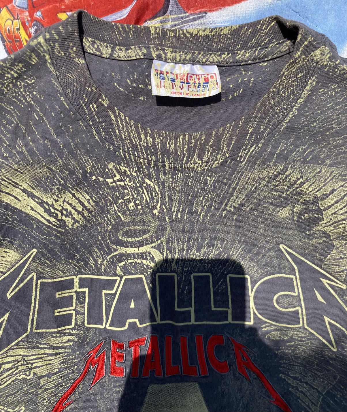 Metallica Mettalica Death Magnectic All Over Print mexican Bootleg Size US L / EU 52-54 / 3 - 3 Thumbnail