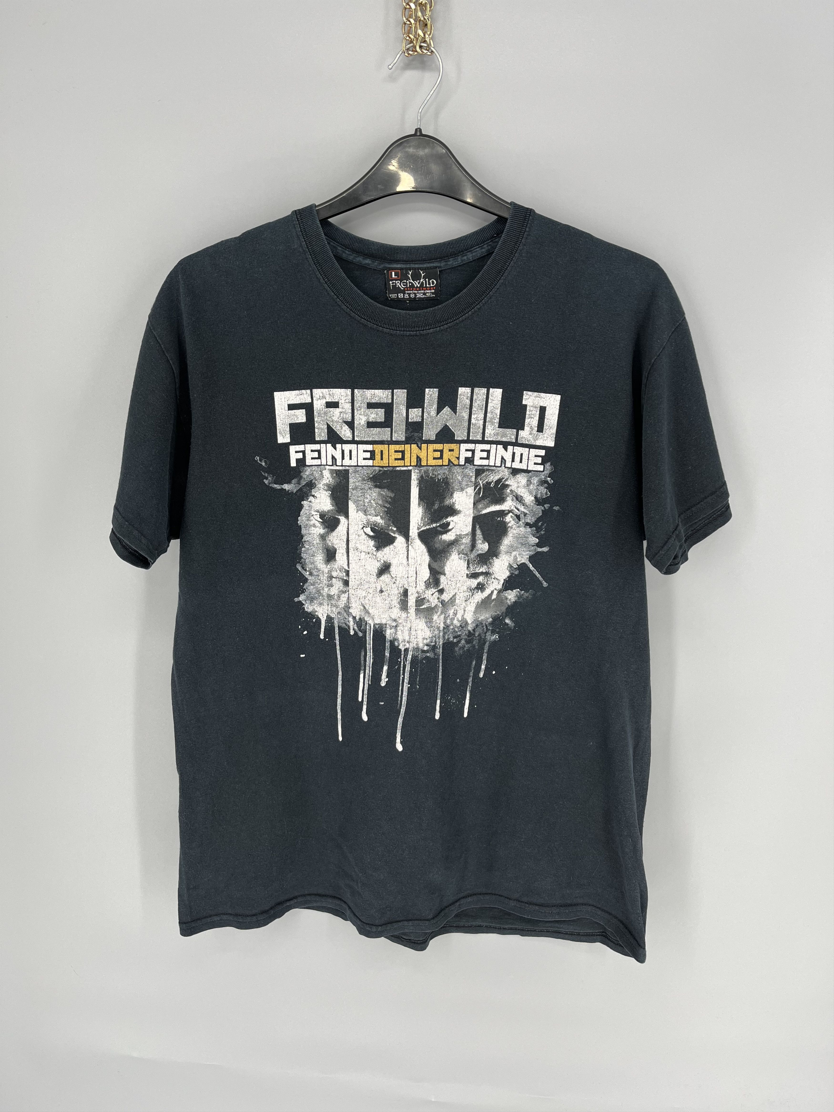 Band Tees Vintage Frei WILD Band tee Skull T shirt Black Size US L / EU 52-54 / 3 - 1 Thumbnail