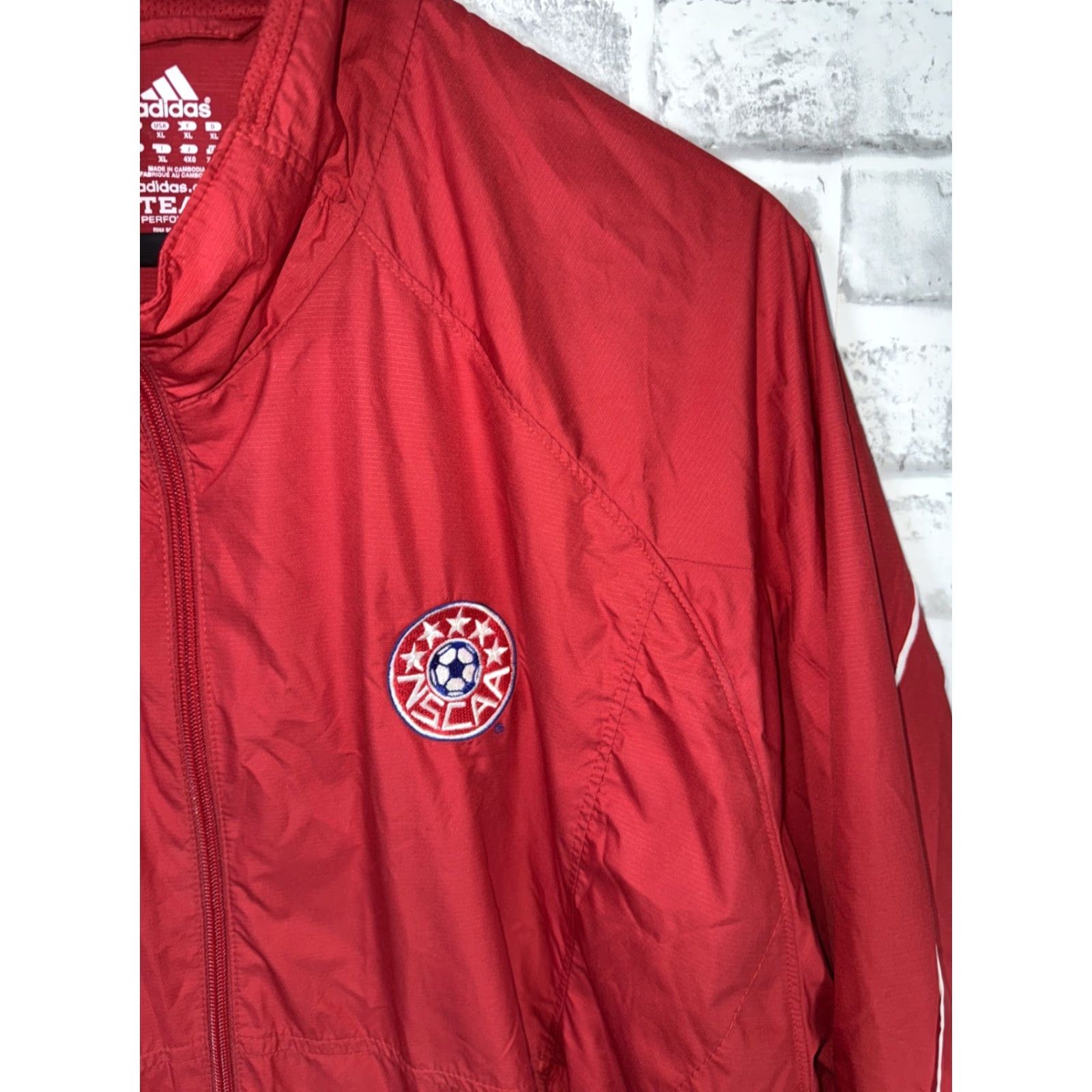 Adidas NWT adidas TEAM PERFORMANCE ClimaLite Windbreaker Jacket Soccer Mens XL Red Size US XL / EU 56 / 4 - 3 Thumbnail