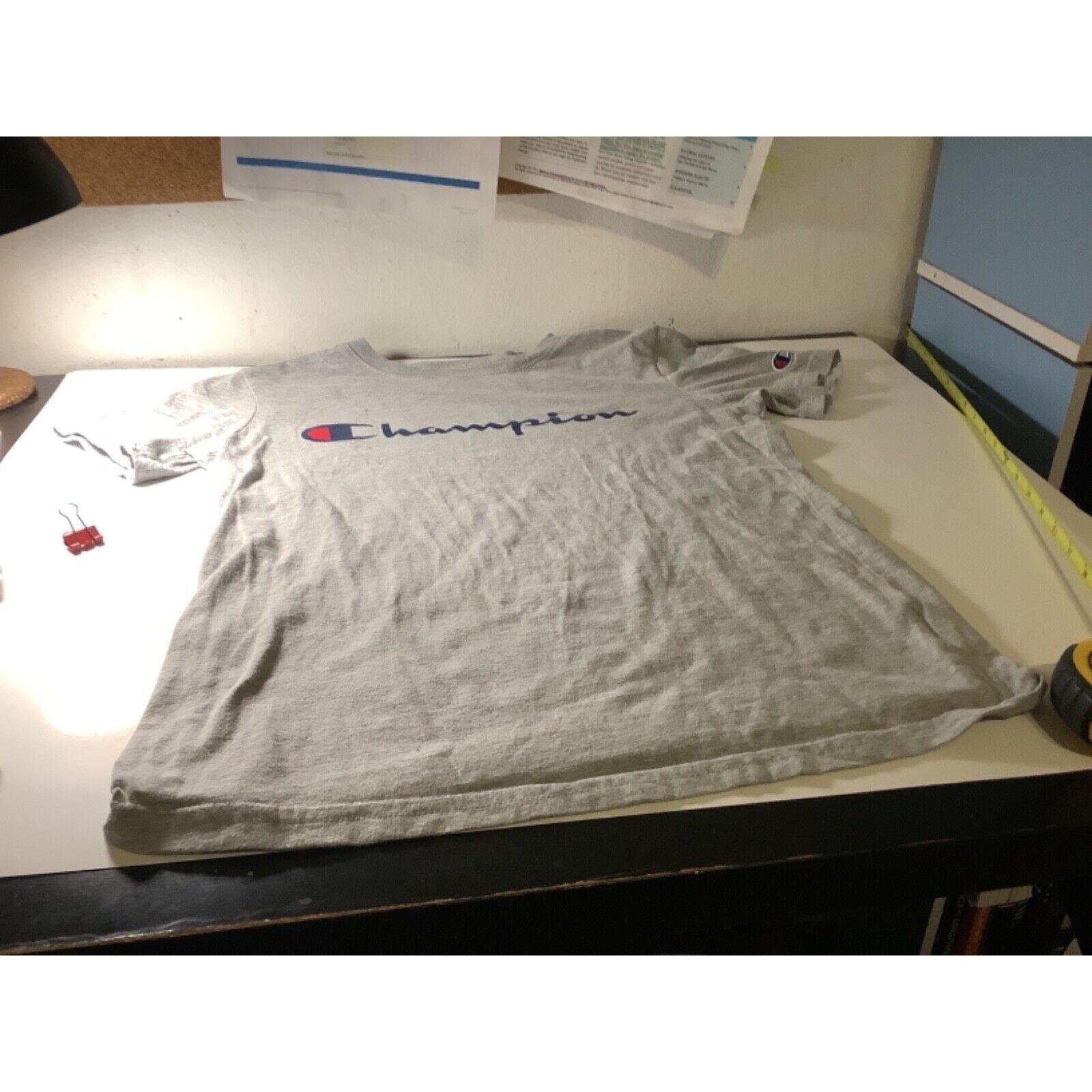 Champion Champion T-Shirt Boy’s Large Gray Graphic Logo Short Sleeve Size US L / EU 52-54 / 3 - 1 Thumbnail