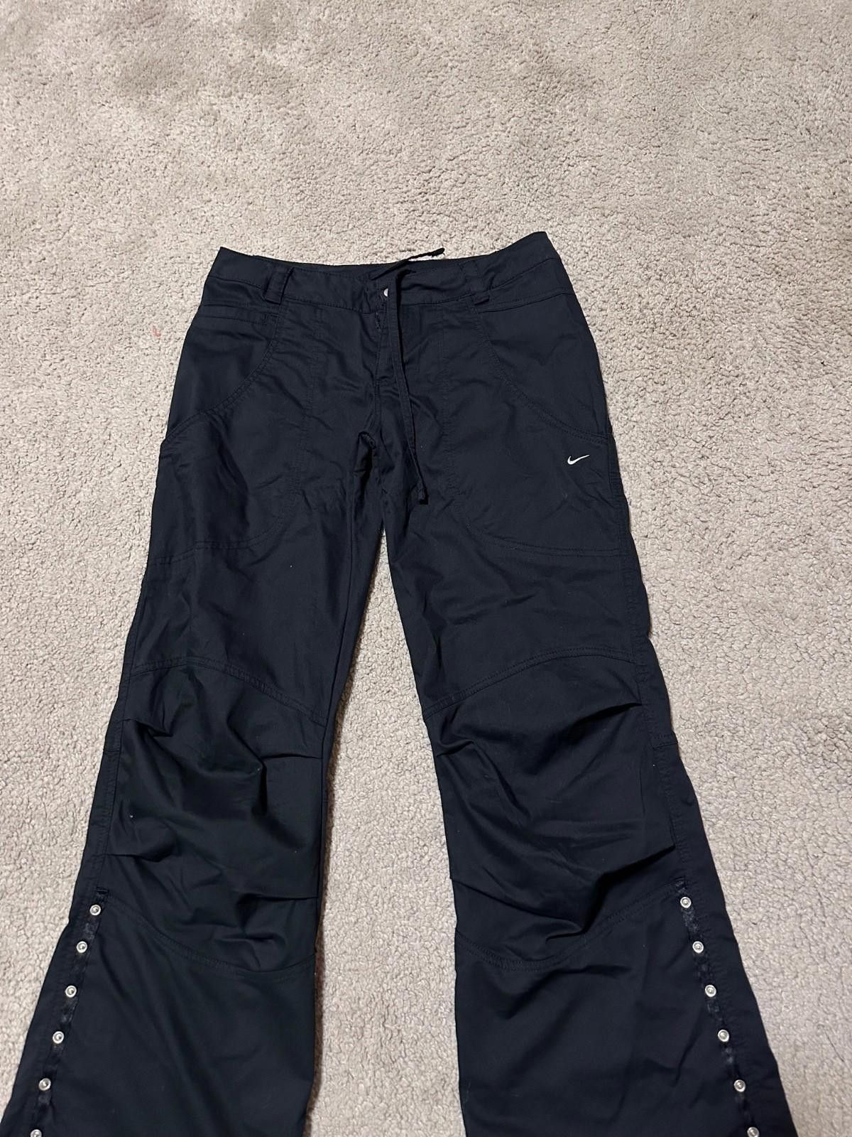 Nike Nike Black Polyester Track Pants Y2K Style Size 36R Size 36" / US 14 / IT 50 - 4 Thumbnail