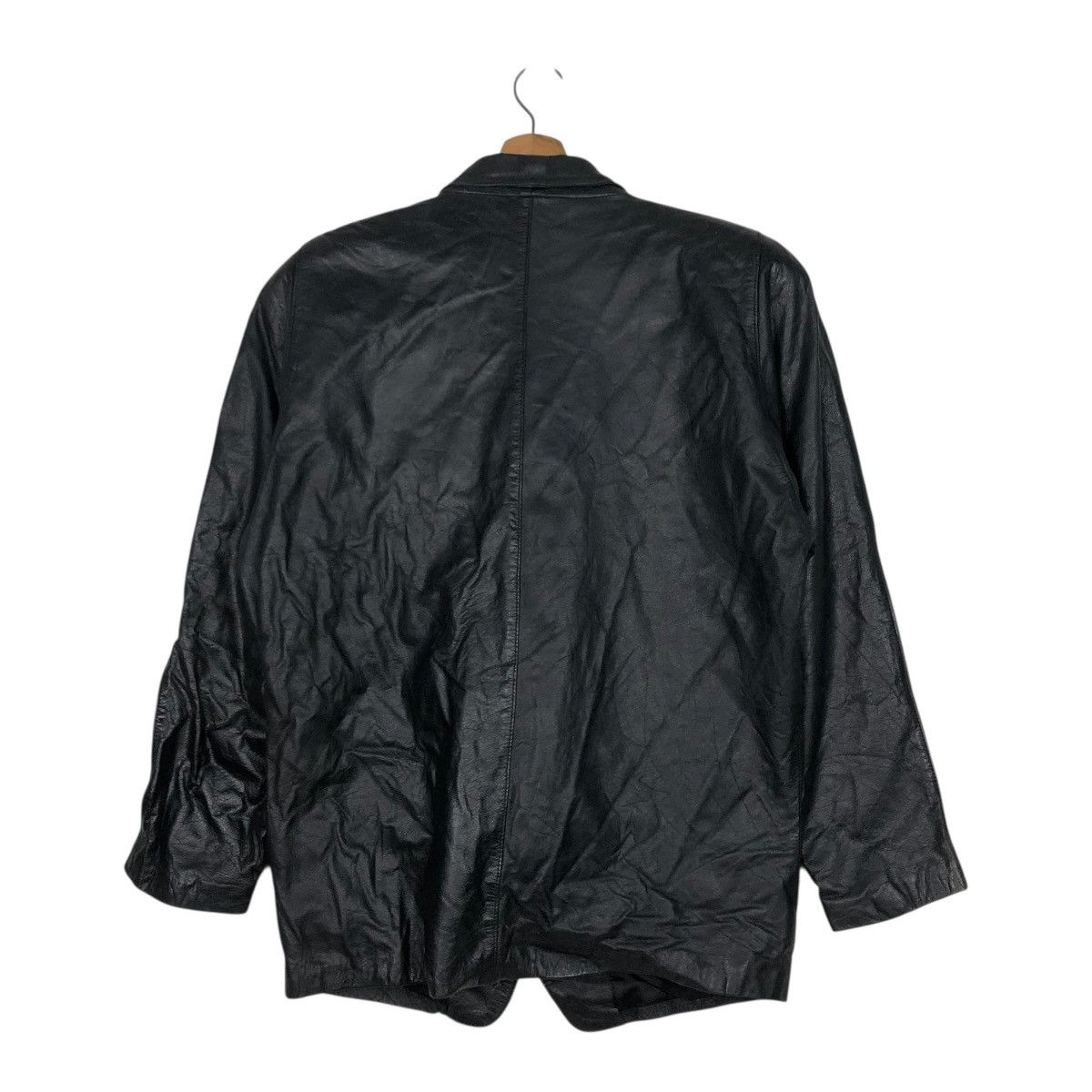 Japanese Brand 🔥VINTAGE WORK LEATHER JACKET UNBRANDED ISSEY MIYAKE Size US M / EU 48-50 / 2 - 10 Thumbnail
