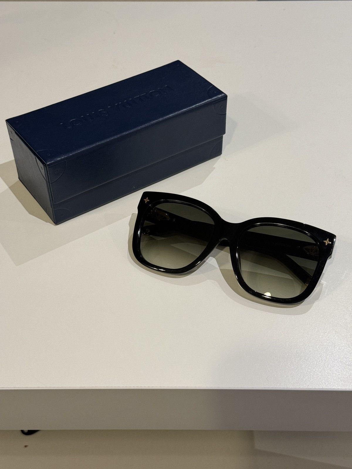 image of Louis Vuitton Lv My Monogram Cat Eye Sunglasses in Black, Women's