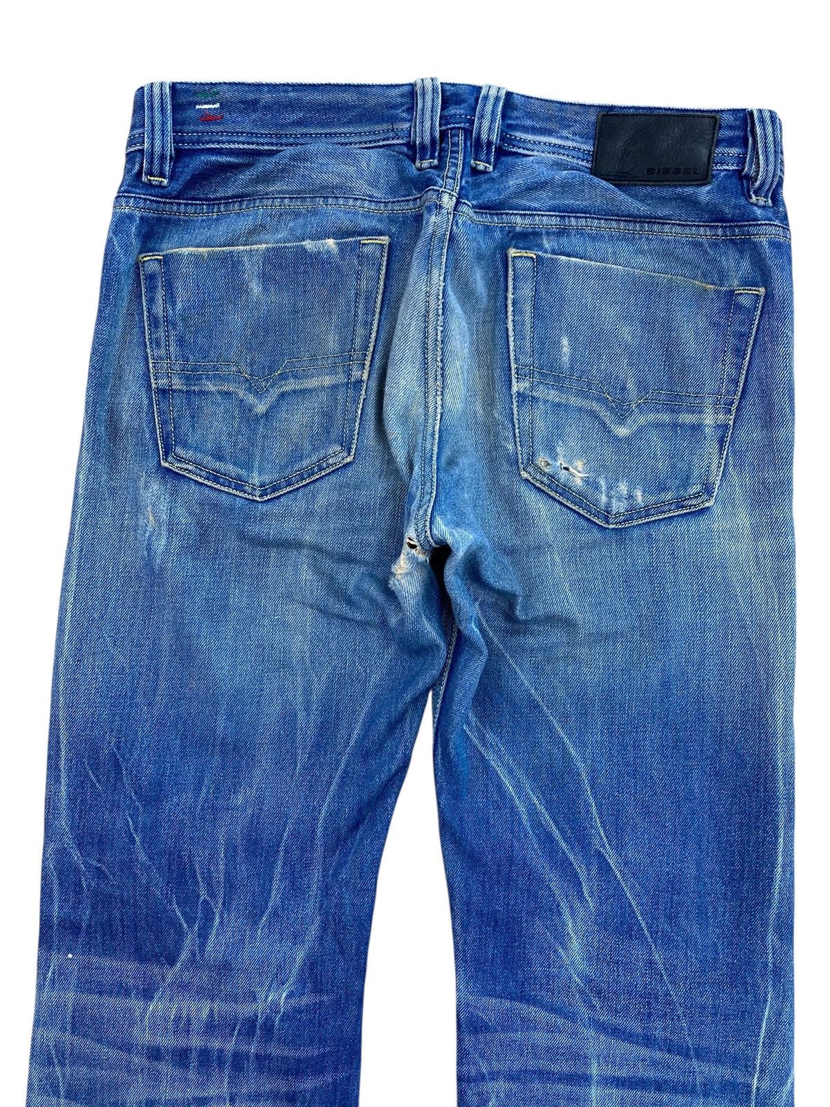 Diesel Diesel Brand Acid Blue Wash Distressed Style Loose Jeans Size US 34 / EU 50 - 4 Thumbnail