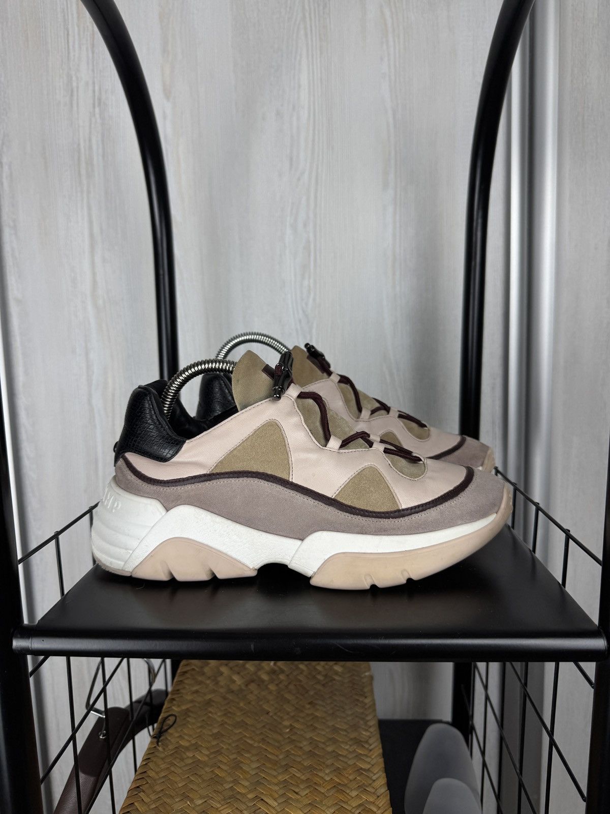 Longchamp LONGCHAMP Freeminder Cloud Beige Suede Sneakers Women’s 38 Size US 8 / IT 38 - 1 Thumbnail