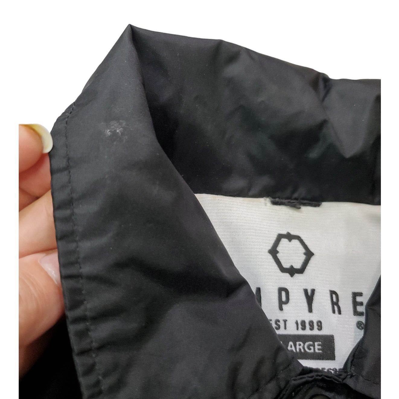 Empyre Empyre | Rose Embroidered Black Coach's Windbreaker| XL Size XL / US 12-14 / IT 48-50 - 5 Thumbnail