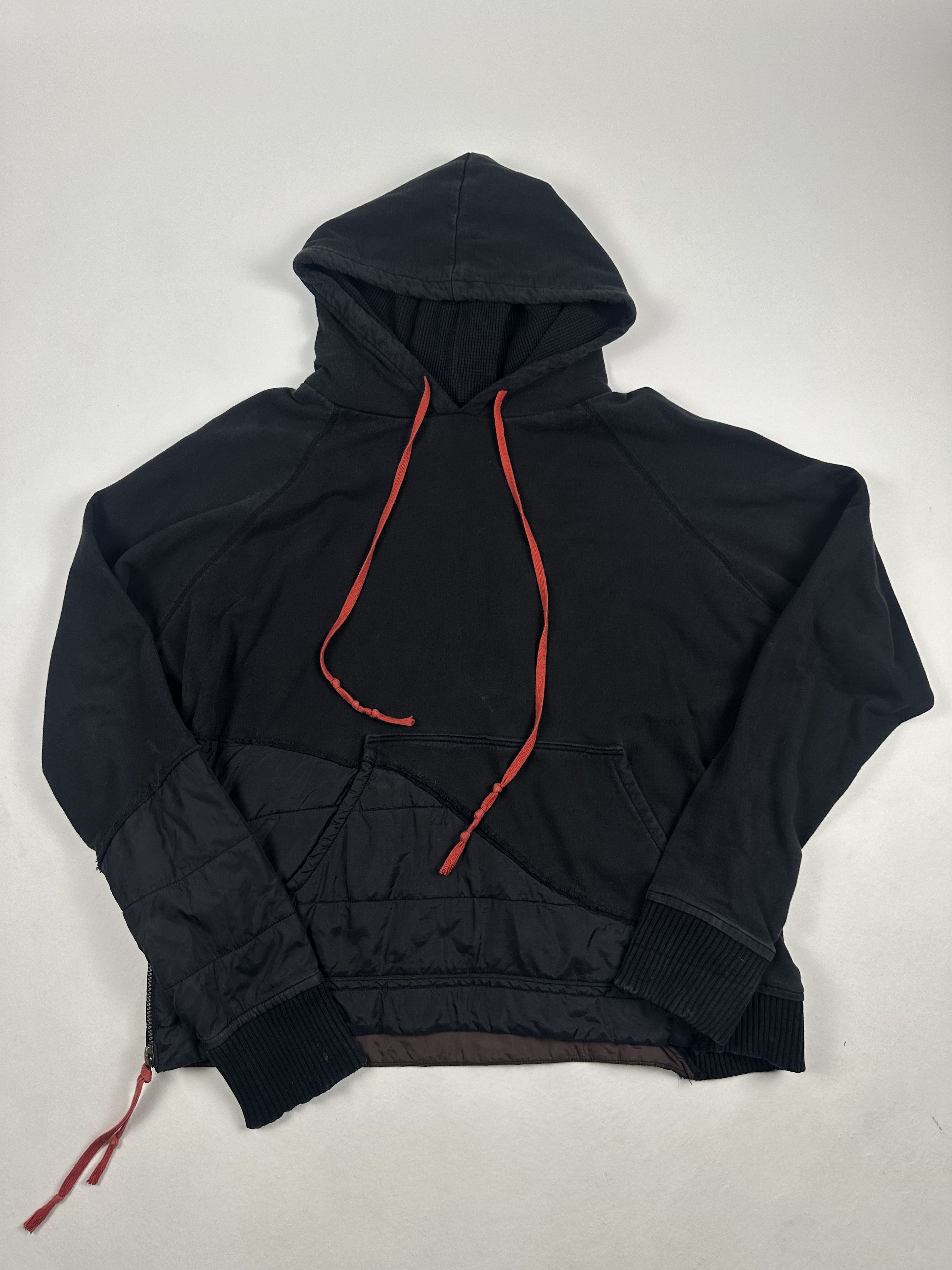 image of Greg Laurent Hybrid Hoodie in Black, Men's (Size XL)