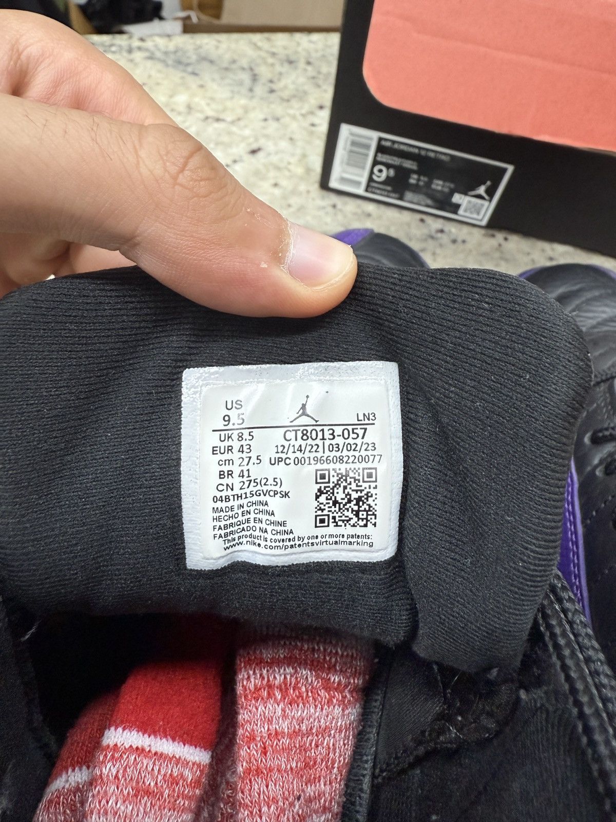 Jordan Brand Air Jordan 12 Retro Field Purple Size US 9.5 / EU 42-43 - 5 Thumbnail