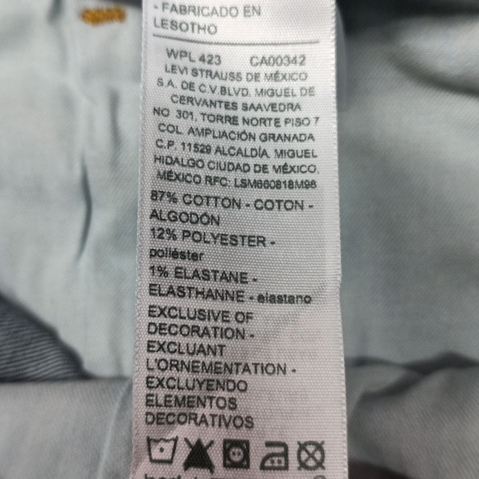 Levi's Signature Levi Strauss & Co. Slim Fit Jeans Men's 38x32 Blue Size US 38 / EU 54 - 6 Thumbnail