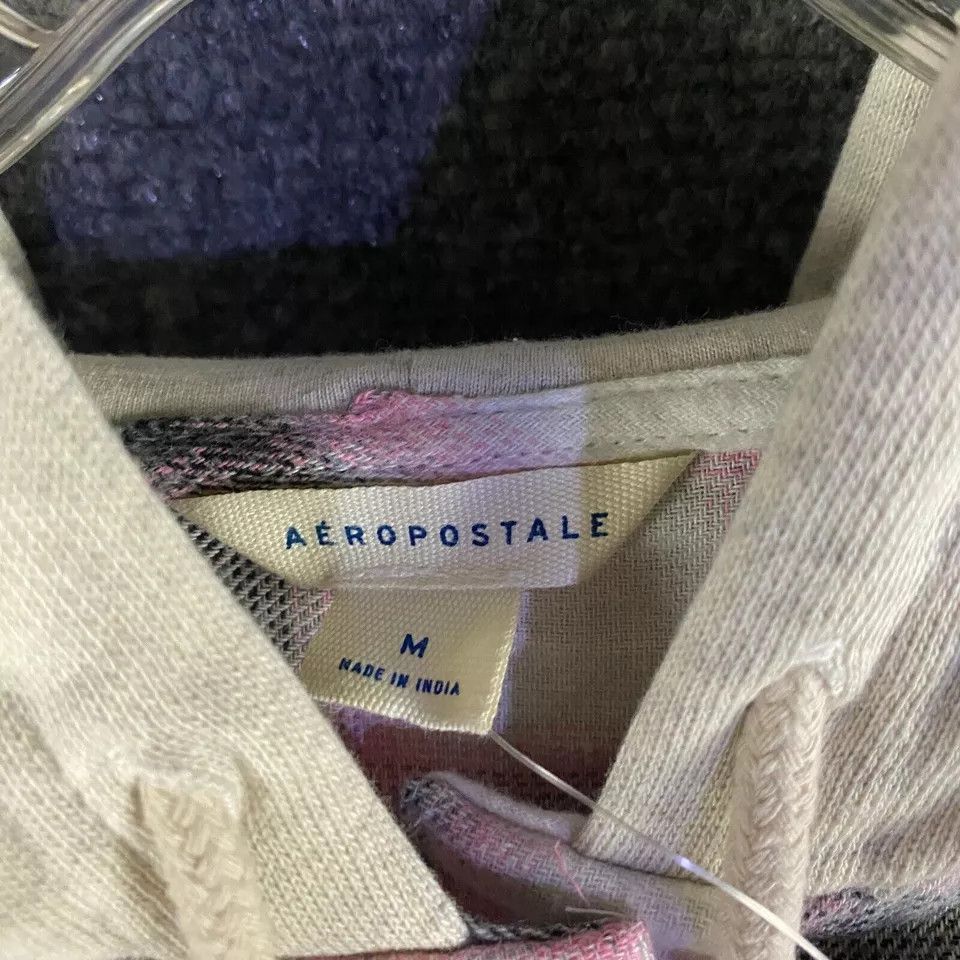 Aeropostale Aeropostale Flannel Top Women's Crop Hooded Cotton NWT M Size M / US 6-8 / IT 42-44 - 4 Thumbnail
