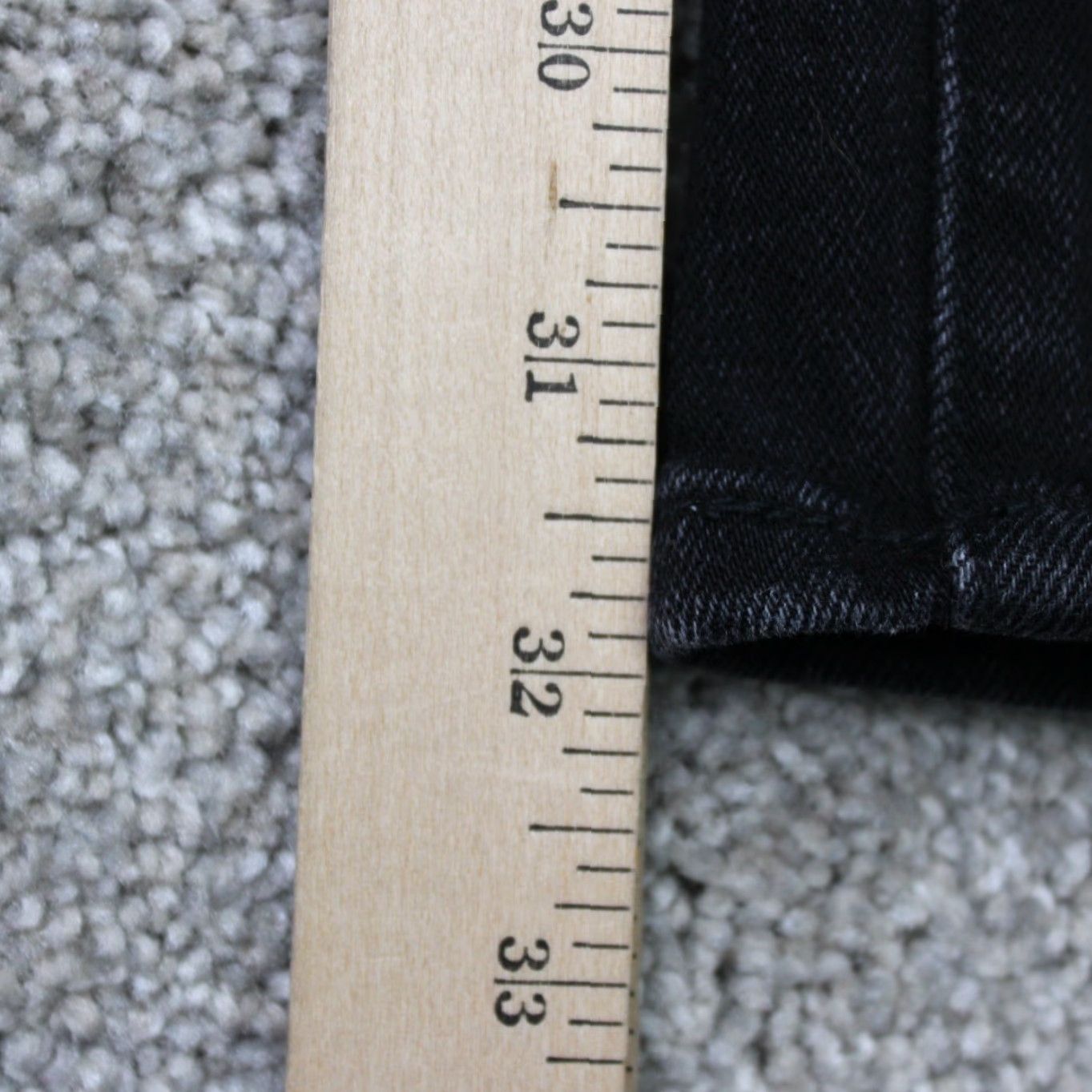 MNML MNML Jeans Mens 29x32 Black Distressed Cotton Stretch Straight 5-Pocket Denim Size US 29 - 3 Thumbnail