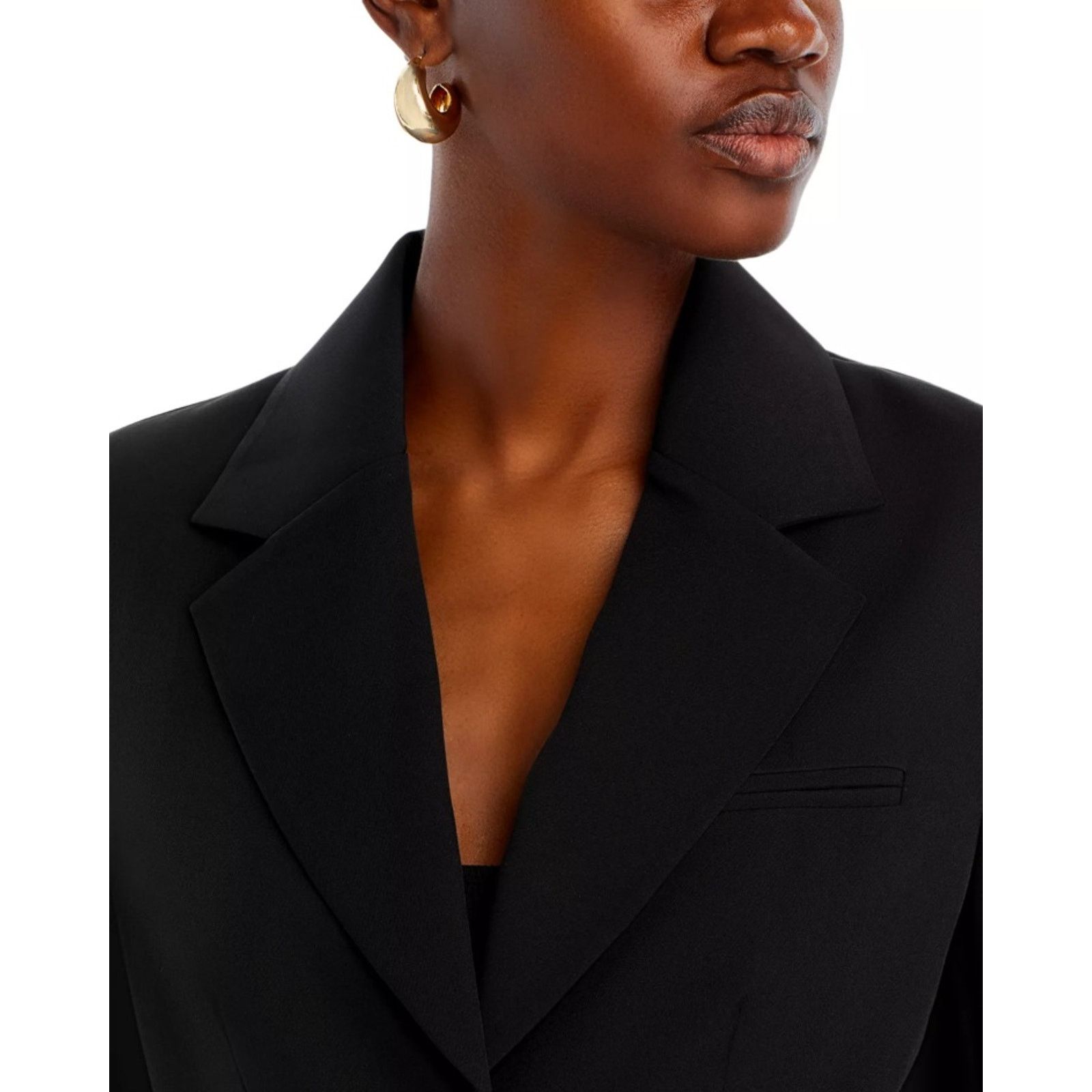 The Unbranded Brand FORE Women Black Classic 3 Button Formal Suit Blazer Size L Size L / US 10 / IT 46 - 6 Thumbnail