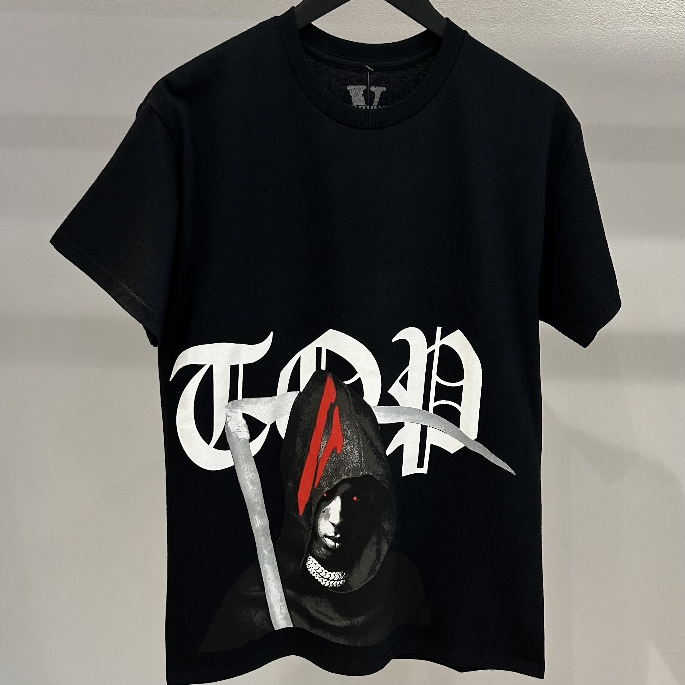 Image of Youngboy Nba X Vlone Murder Business Tee in Black, Men's (Size Small)