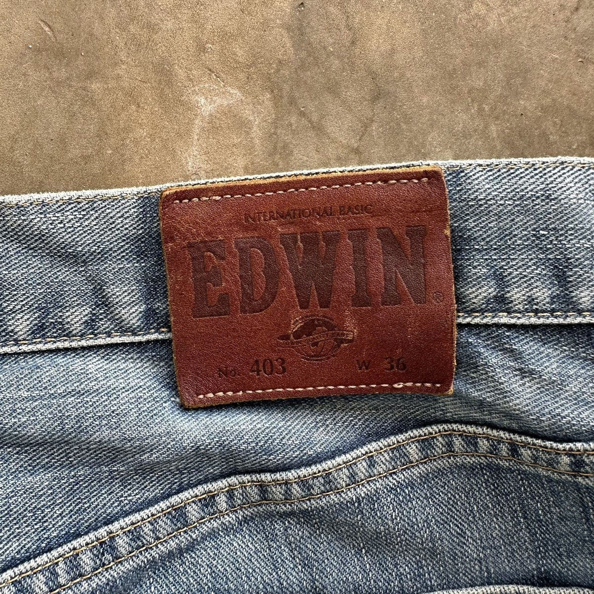 Japanese Brand Vintage Edwin Faded Denim Jean Pant W36 Size US 36 / EU 52 - 15 Thumbnail