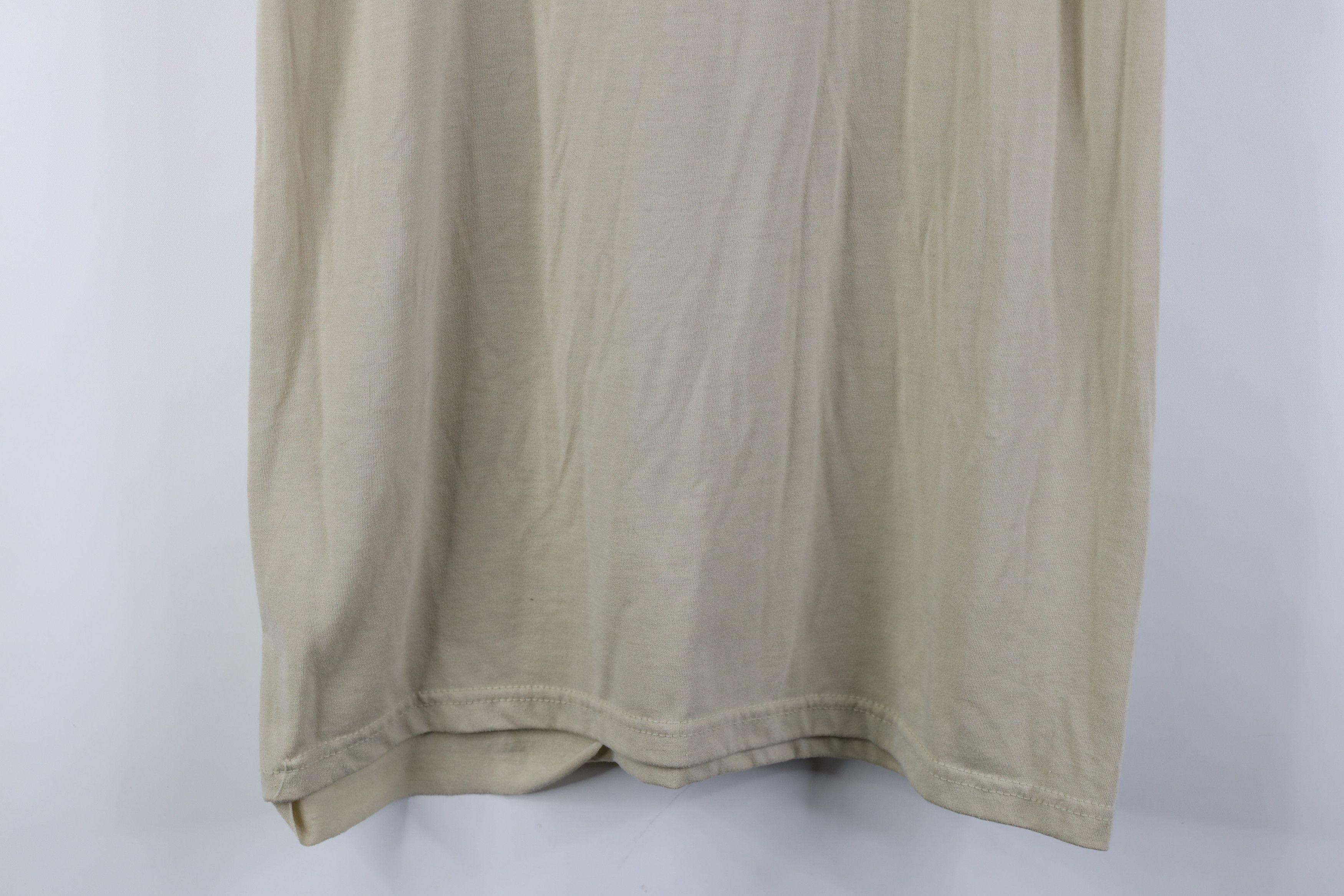 Vintage Vintage 90s Streetwear Short Sleeve T-Shirt Beige Tan USA Size US M / EU 48-50 / 2 - 11 Thumbnail