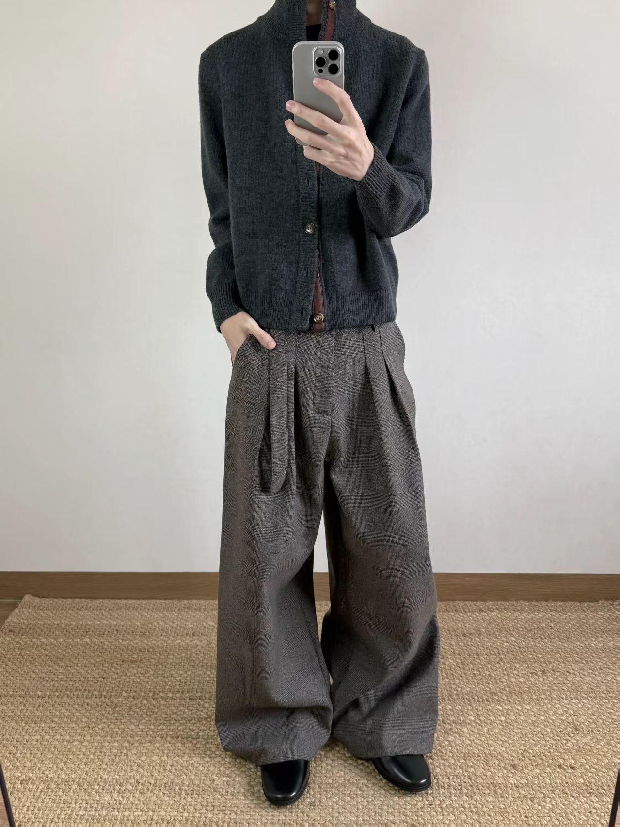 Other Casual Old Money Style Wide-Leg Trousers Size US 34 / EU 50 - 4 Thumbnail