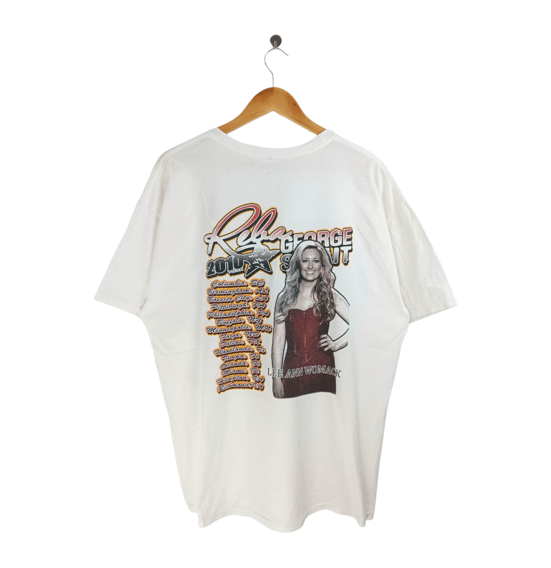Vintage VINTAGE 2010 REBA & GEORGE STRAIT WOMACK TOUR TEE VERY RARE Size US XL / EU 56 / 4 - 2 Thumbnail