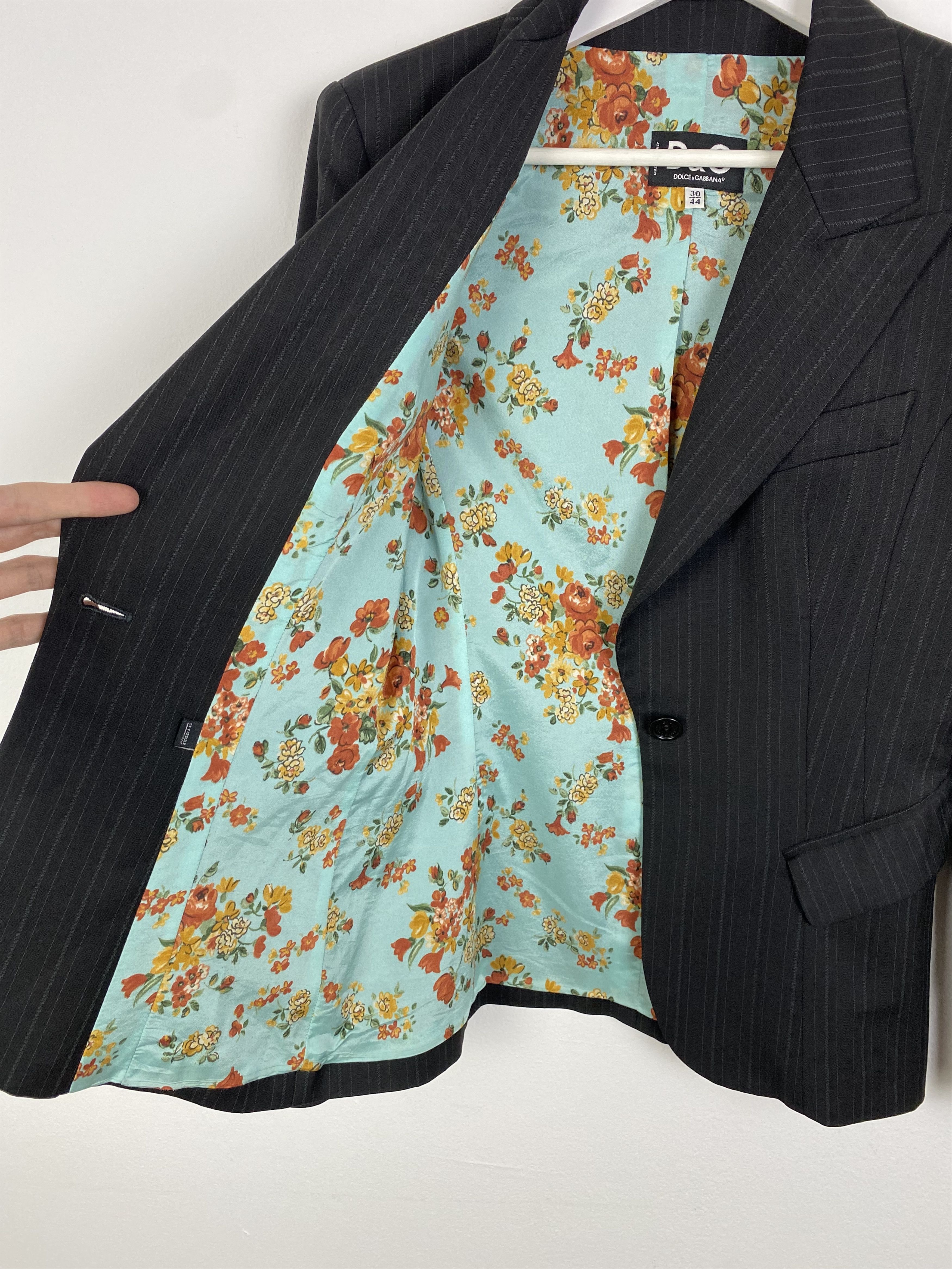 Dolce & Gabbana Dolche&Gabbana Wool Blend Stripe Fitted Jaccket SZ M Size M / US 6-8 / IT 42-44 - 9 Thumbnail