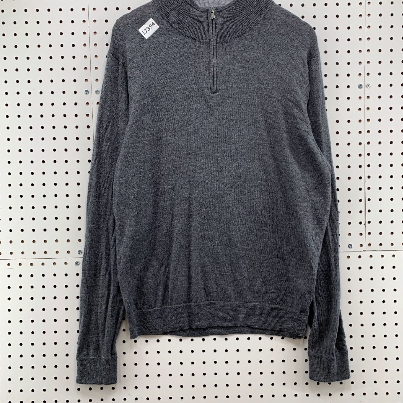 Nordstrom VINTAGE Nordstrom 100% Wool Sweater 1/4 Zip Pullover Mens XL Gray Lightweight Wool Dress Knit Pullover Mens XL Gray Size US XL / EU 56 / 4 - 6 Thumbnail