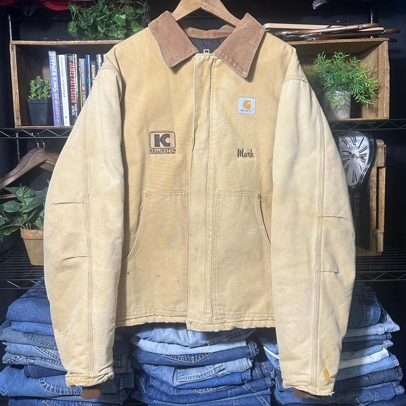 Carhartt Vintage 90s Carhartt JO2 BRN Brown Tan Arctic Detroit Jacket Size US XL / EU 56 / 4 - 1 Thumbnail