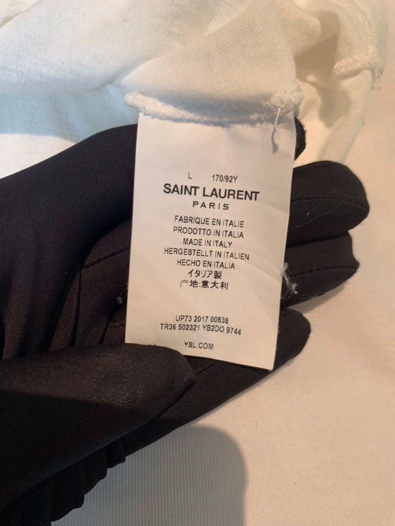 Saint Laurent Paris Saint Laurent Paris Saint Laurent Classic Logo Short Sleev Size US L / EU 52-54 / 3 - 5 Thumbnail