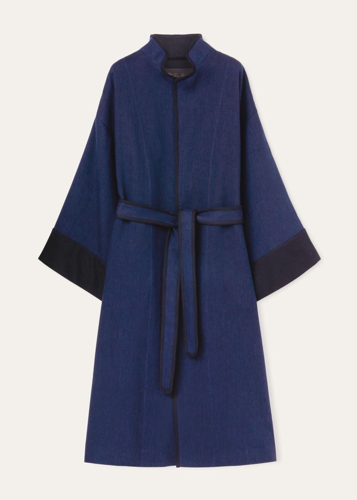 Loro Piana o1srvl11e0525 FAO0547 Armen Coat in Dark Blue Size L / US 10 / IT 46 - 1 Thumbnail