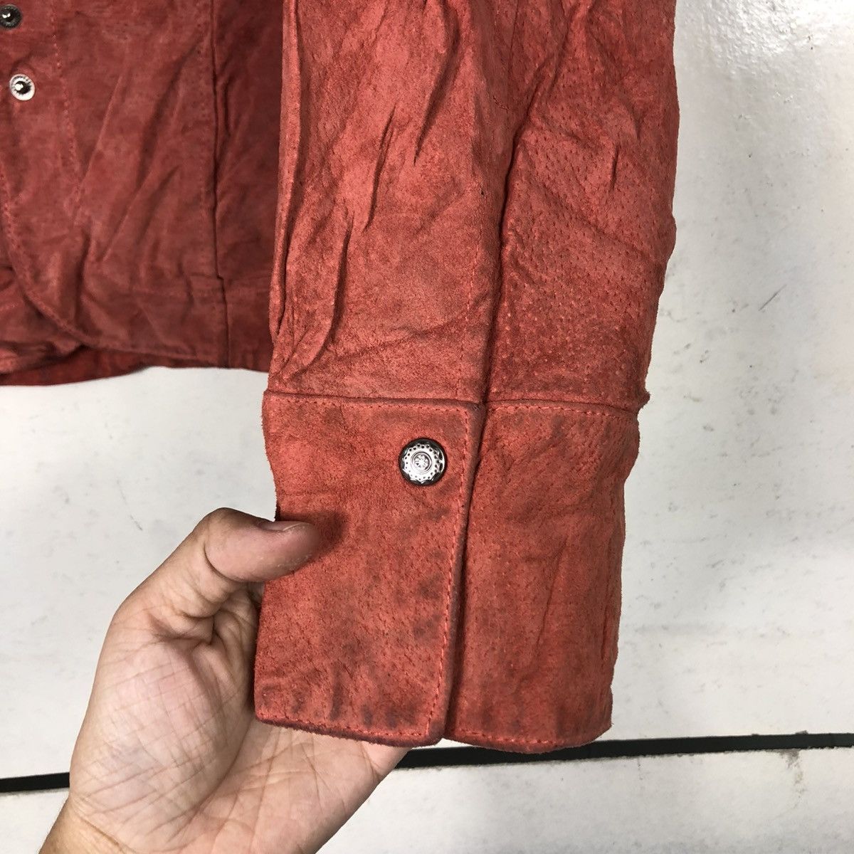 Japanese Brand 🔥VINTAGE CROPPED LEATHER JACKET CHRISTOPHER & BANKS Size S / US 4 / IT 40 - 15 Thumbnail