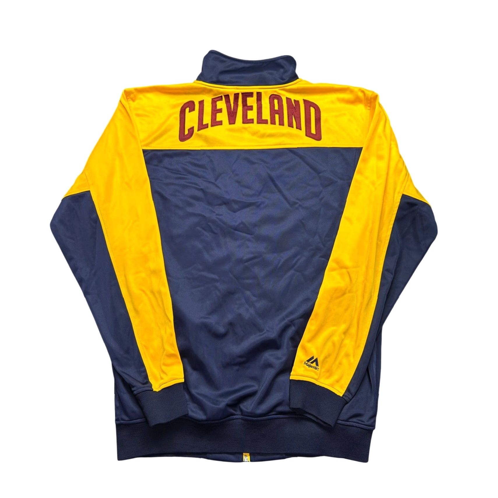 NBA Majestic NBA Cleveland Cavaliers Track Jacket Navy Gold Mens MT Tall Cavs Size US M / EU 48-50 / 2 - 2 Thumbnail
