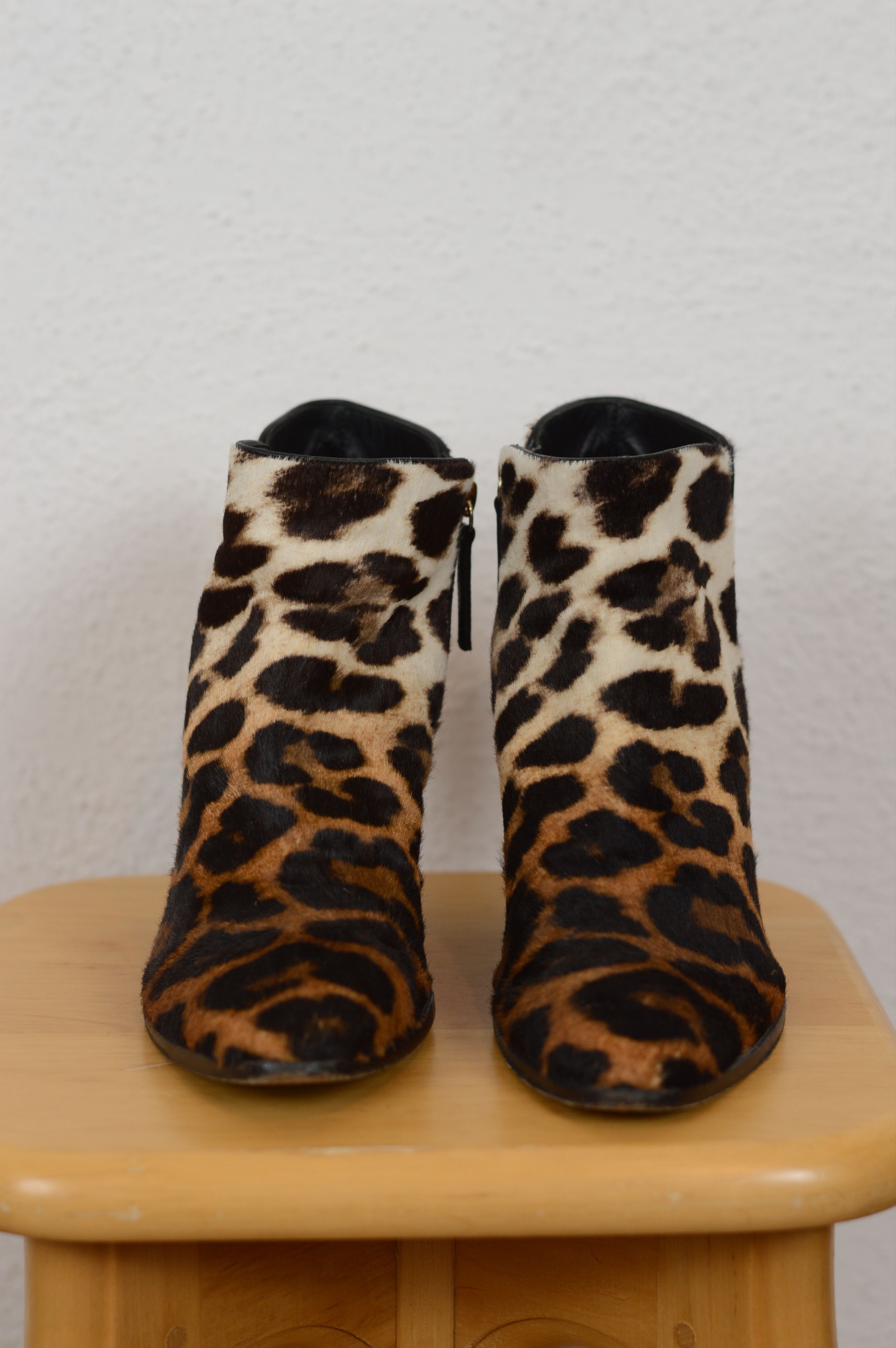 Giuseppe Zanotti Giuseppe Zanotti Leopard Print Hair Ankle Boots Size US 8 / IT 38 - 4 Thumbnail