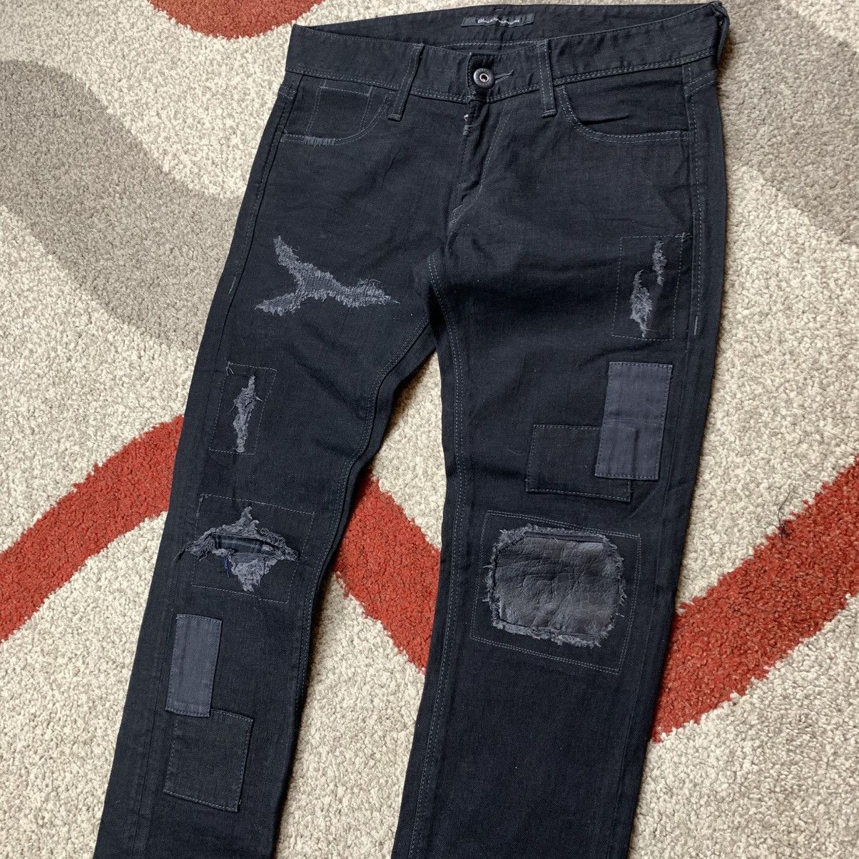 Vanquish Black By Vanquish Ripped Patchwork Skinny Jeans Size US 30 / EU 46 - 5 Thumbnail
