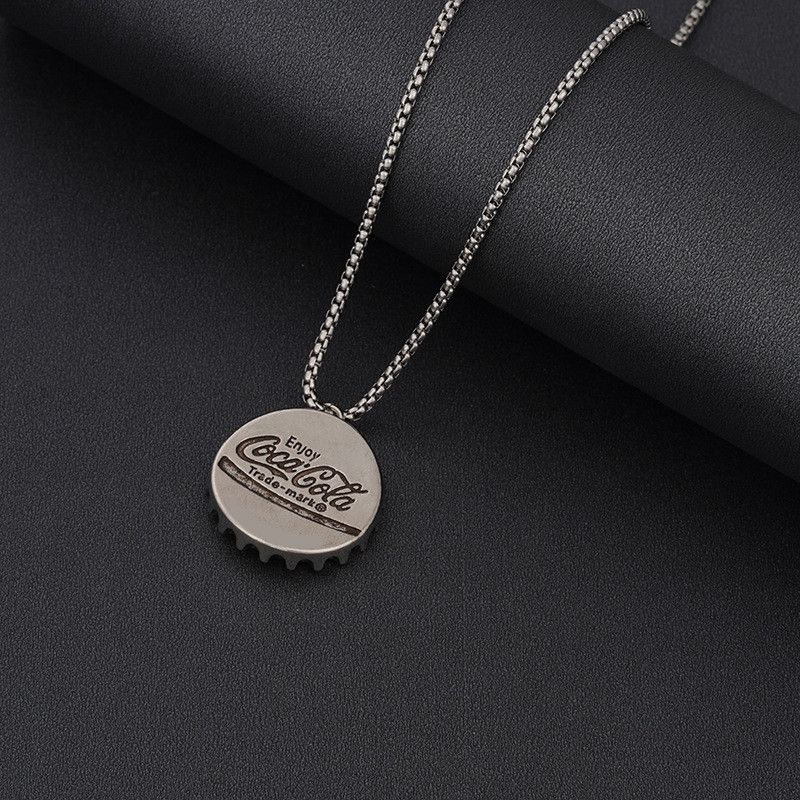Japanese Brand × Vintage Retro Design Coca Cola Bottle Cap Pendant Necklace Size ONE SIZE - 4 Thumbnail