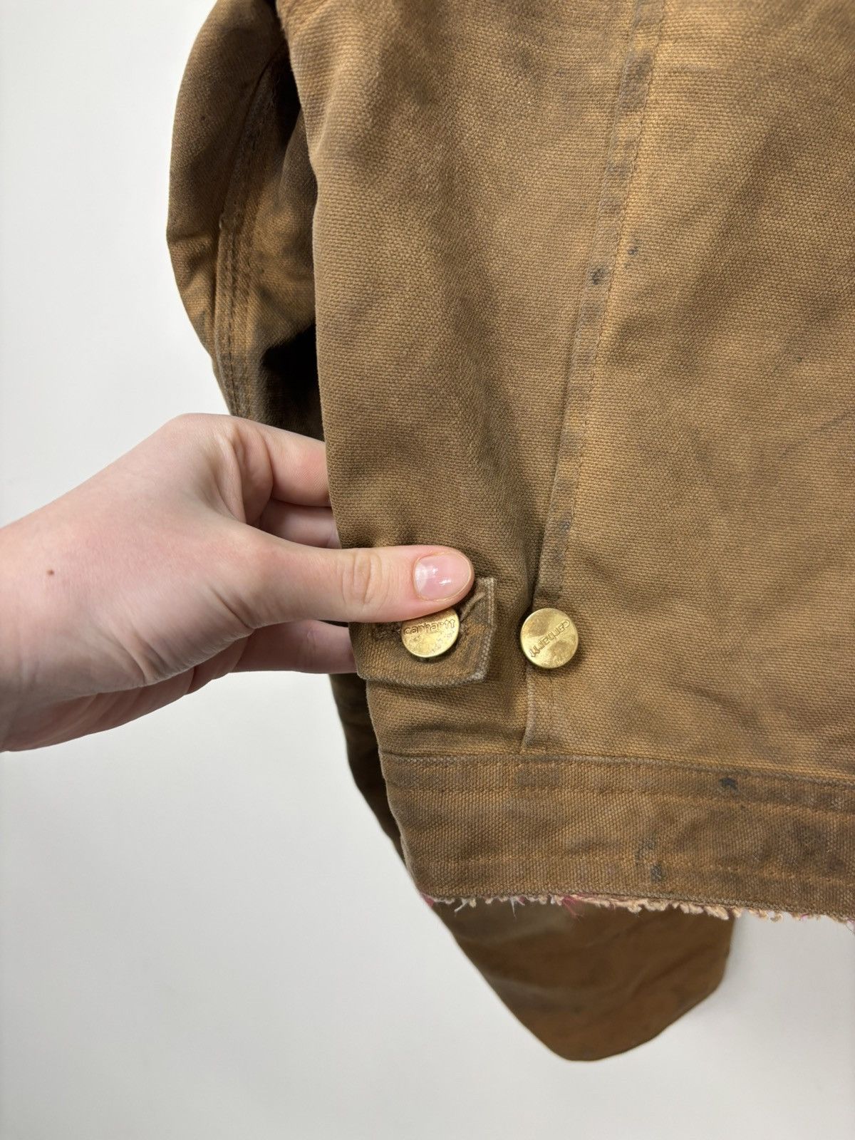 Carhartt Vintage Carhartt Hype Faded Distressed Boxy Cropped Jacket Size US L / EU 52-54 / 3 - 22 Thumbnail