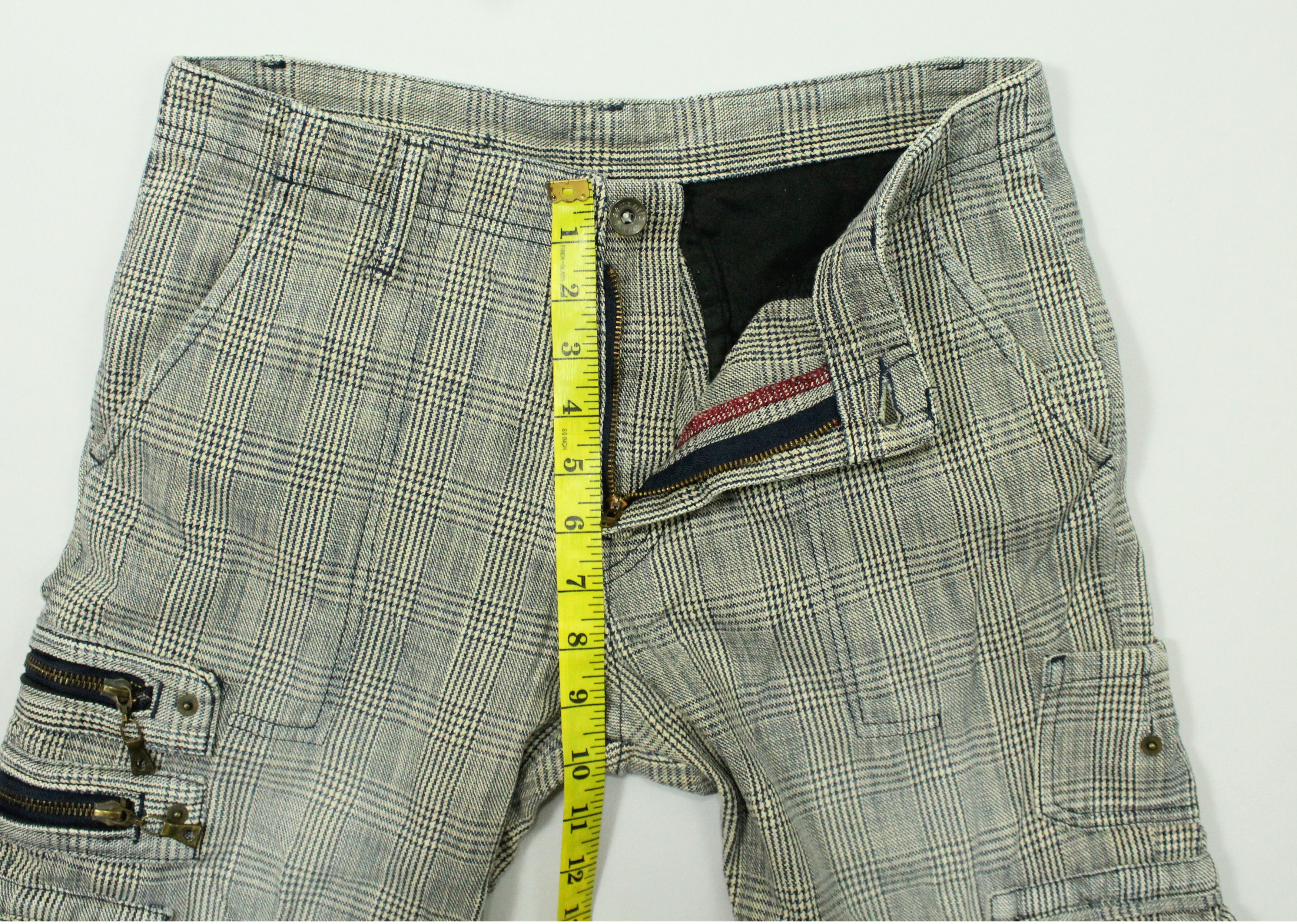 semanticdesign SEMANTIC DESIGN Pants Tactical Cargos Plaid Woven Rare Size US 31 - 22 Thumbnail