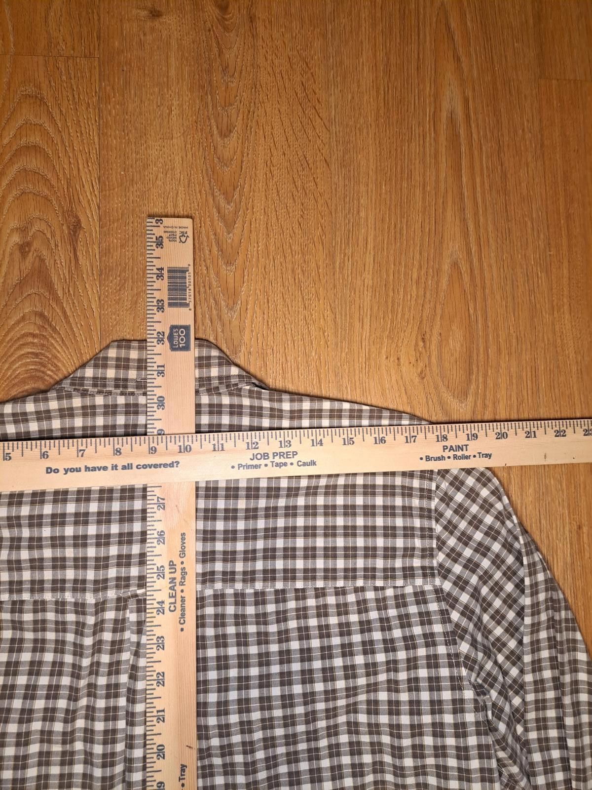 Chaps Chaps Dress Shirt Mens Medium Plaid Brown Multicolor Cotton Size US M / EU 48-50 / 2 - 7 Thumbnail