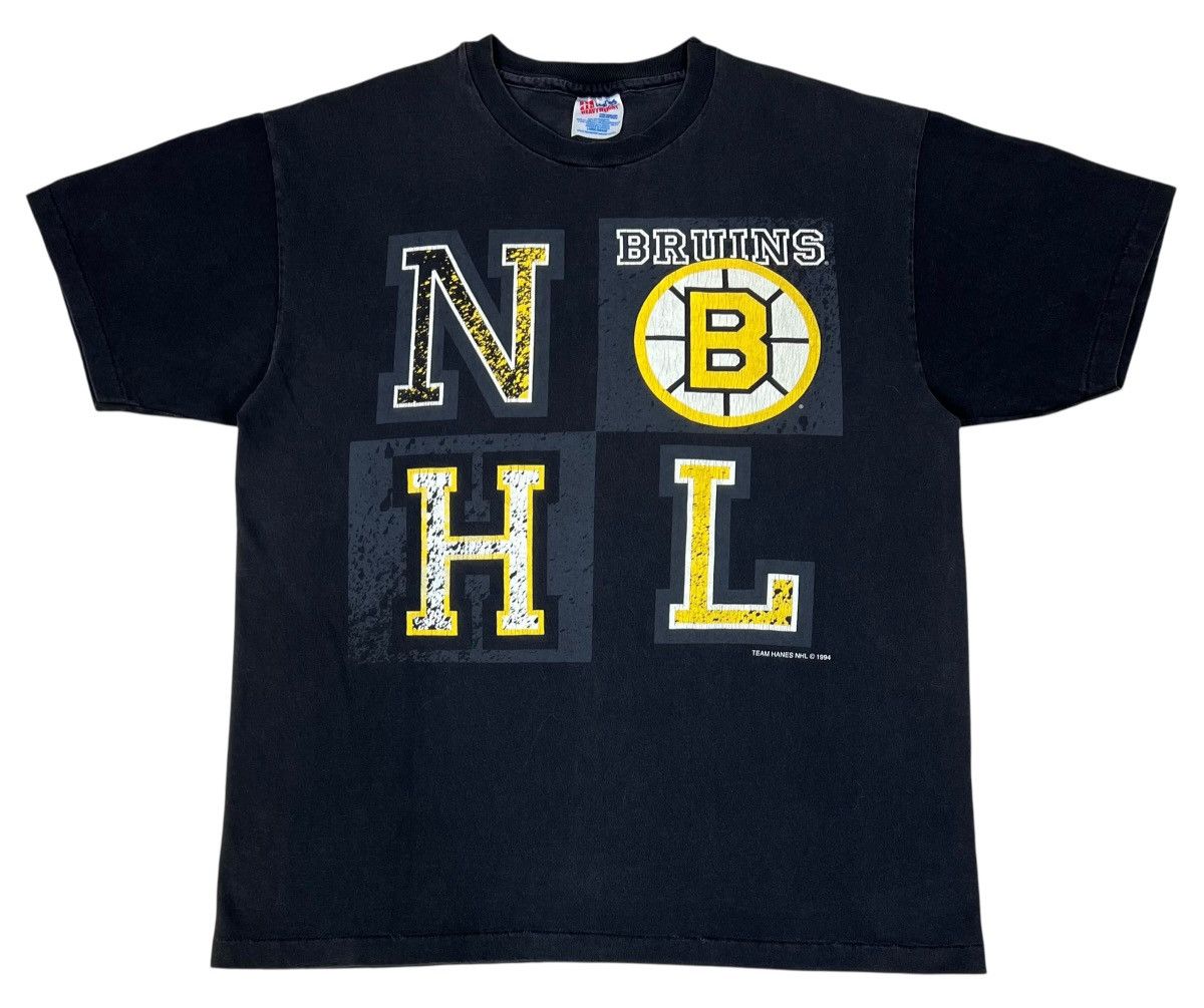 NHL Vintage Bruins Team Hanes NHL 90s Tee Size US L / EU 52-54 / 3 - 1 Thumbnail