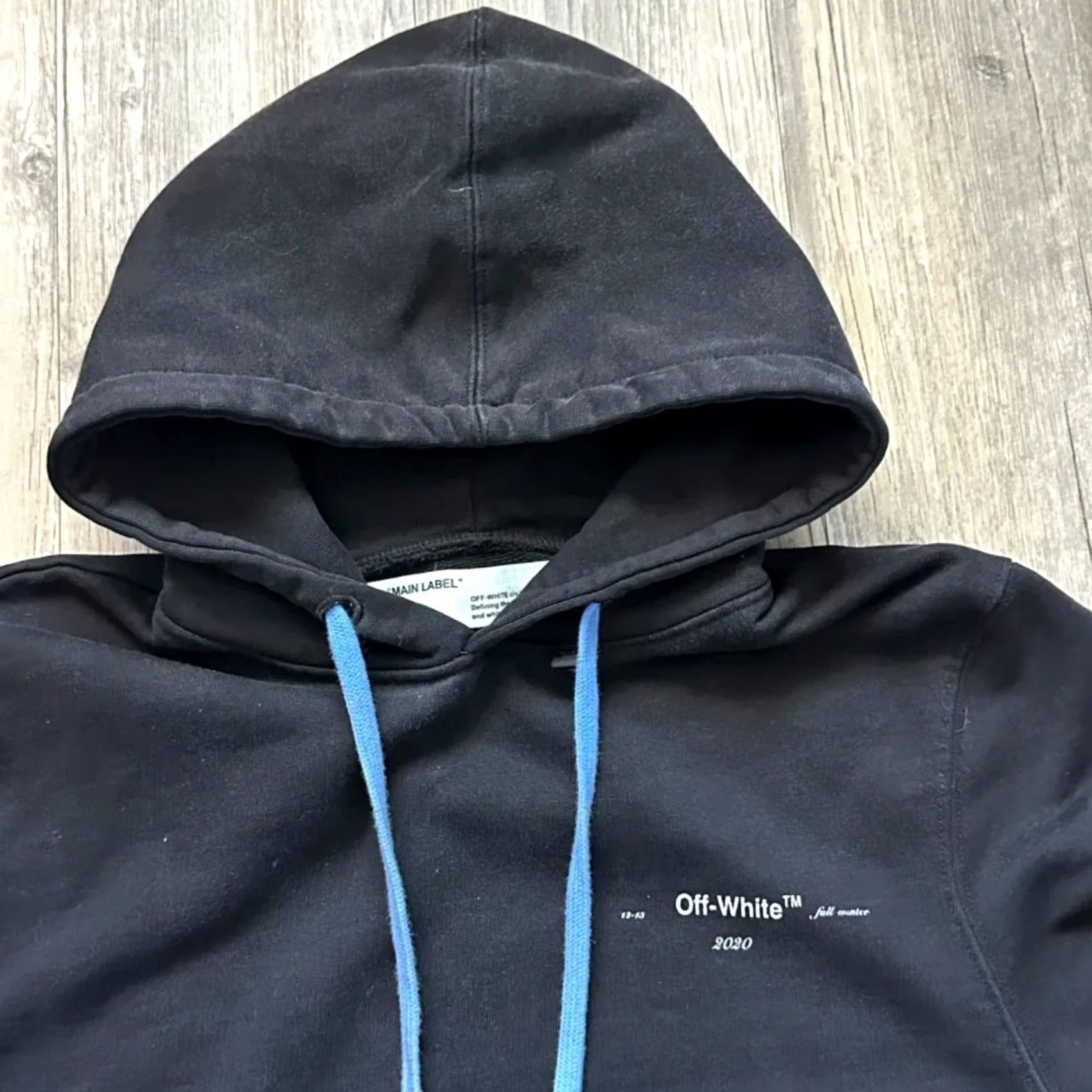 Off-White VINTAGE Off-White Pullover Hoodie Size XS Men XS Black Abstract Arrow FW19 Size US XS / EU 42 / 0 - 3 Thumbnail