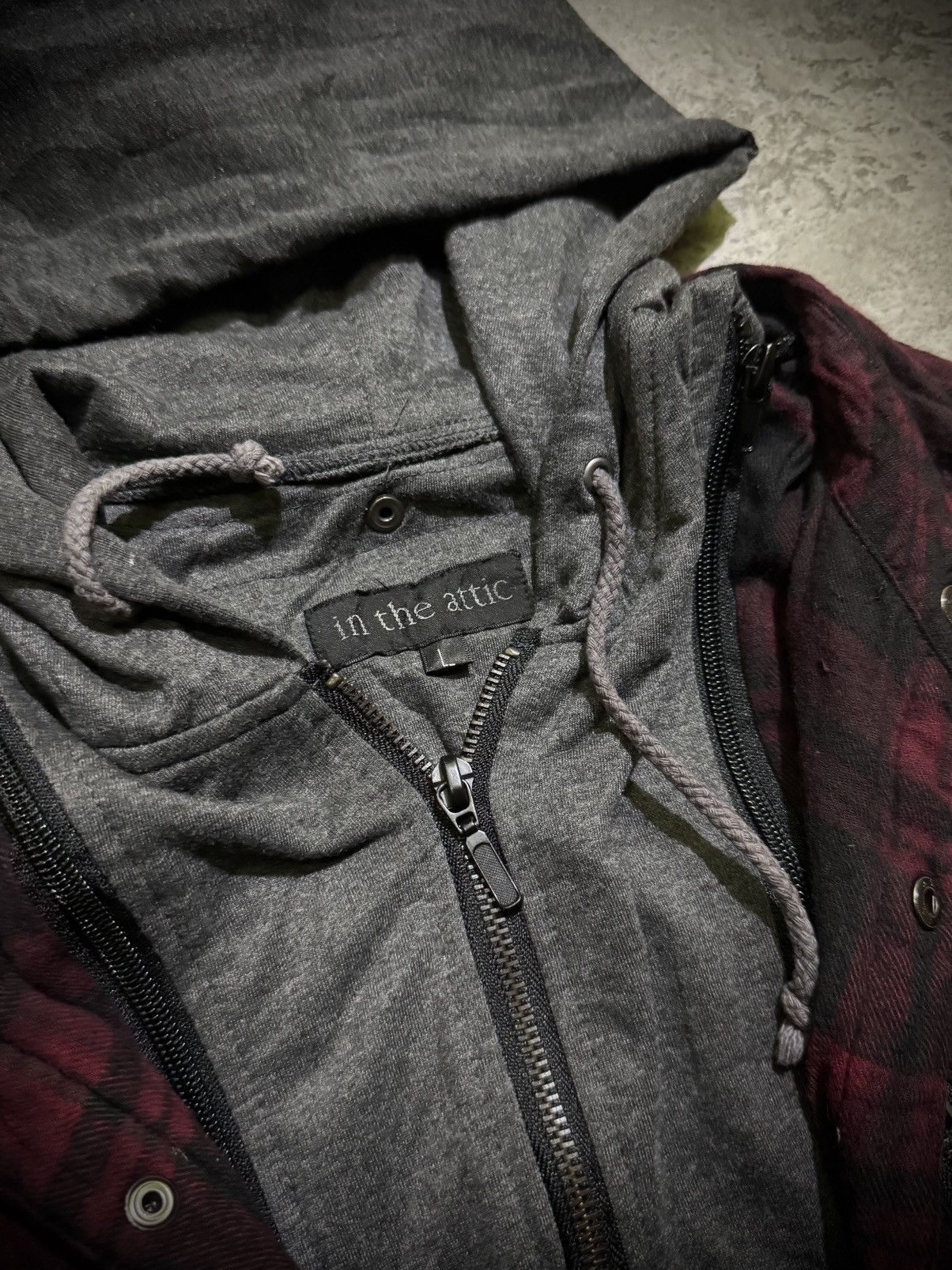 Hysteric Glamour Y2k Intheattic double layer ifsixwasnine Flannel Hooded Size US L / EU 52-54 / 3 - 6 Thumbnail