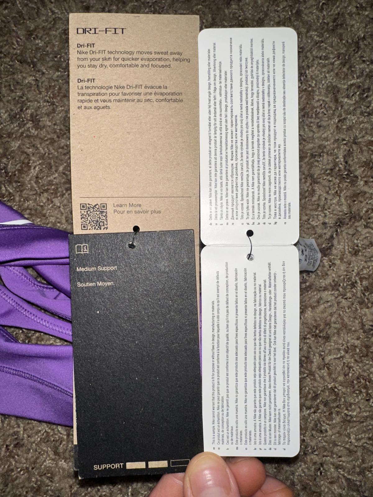 Nike Nike Swoosh Girls' Sports Bra Sample Size ONE SIZE - 10 Thumbnail