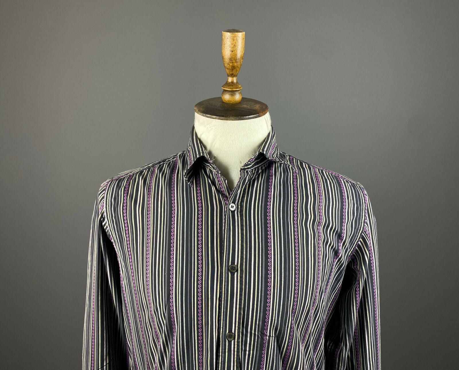 Ted Baker Men Ted Baker Multicolor Striped Dress Shirt Size 4 Size US M / EU 48-50 / 2 - 2 Thumbnail