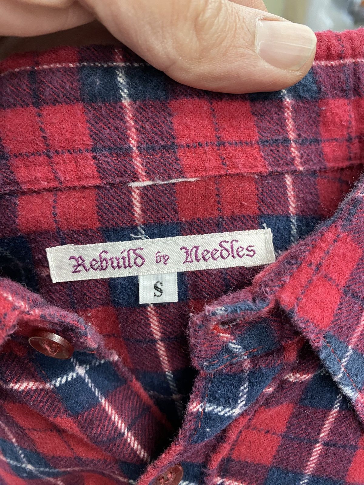 Needles Needles 7 cuts rebuild button up shirt small authentic Size US S / EU 44-46 / 1 - 9 Thumbnail