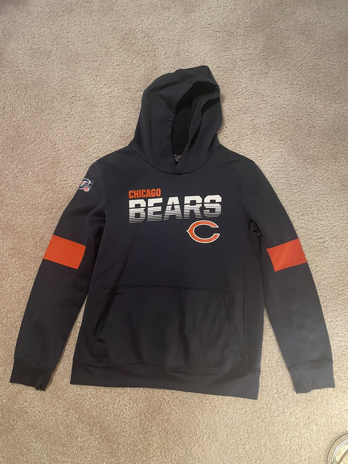 Nike Youth XL NFL 100 Chicago Bears On Field Hoodie Size US S / EU 44-46 / 1 - 1 Thumbnail